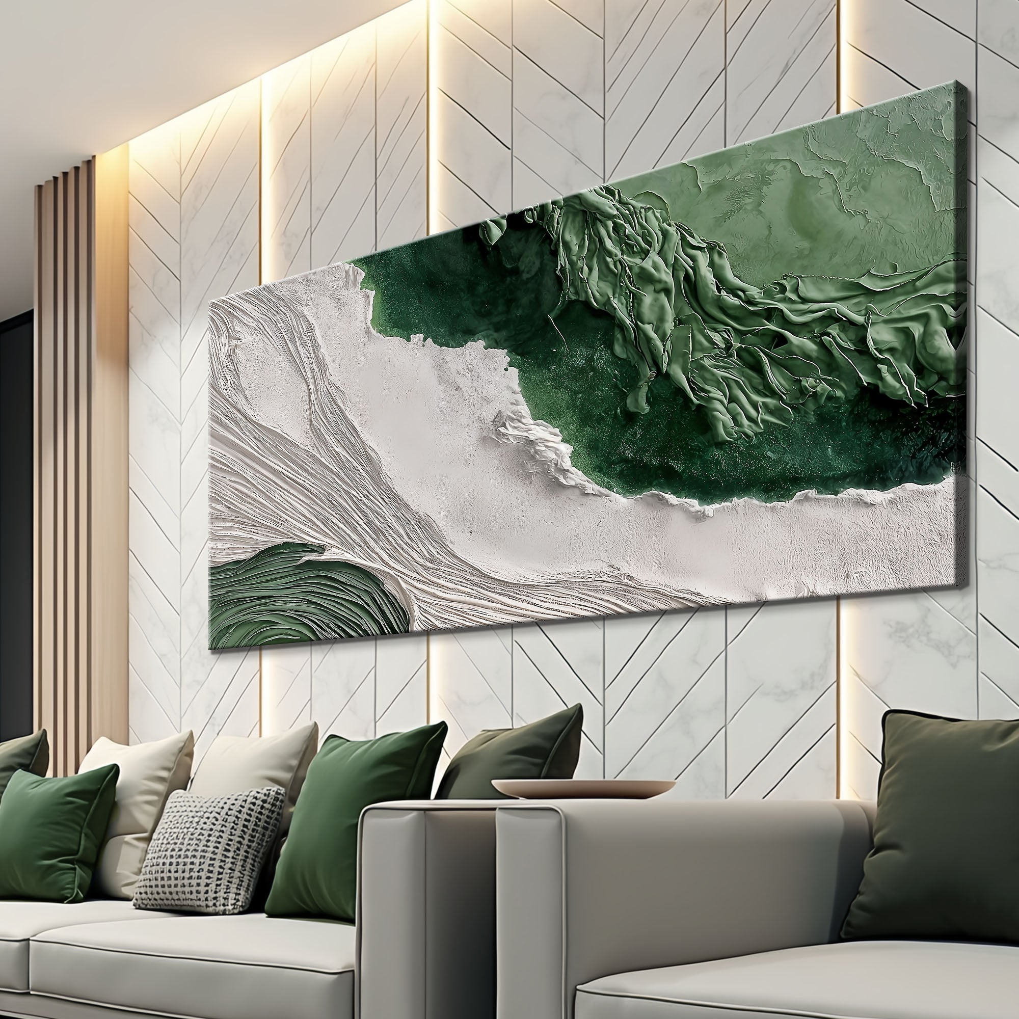 Green Rivers Abstract Wall Art II on sale at MyriadMart