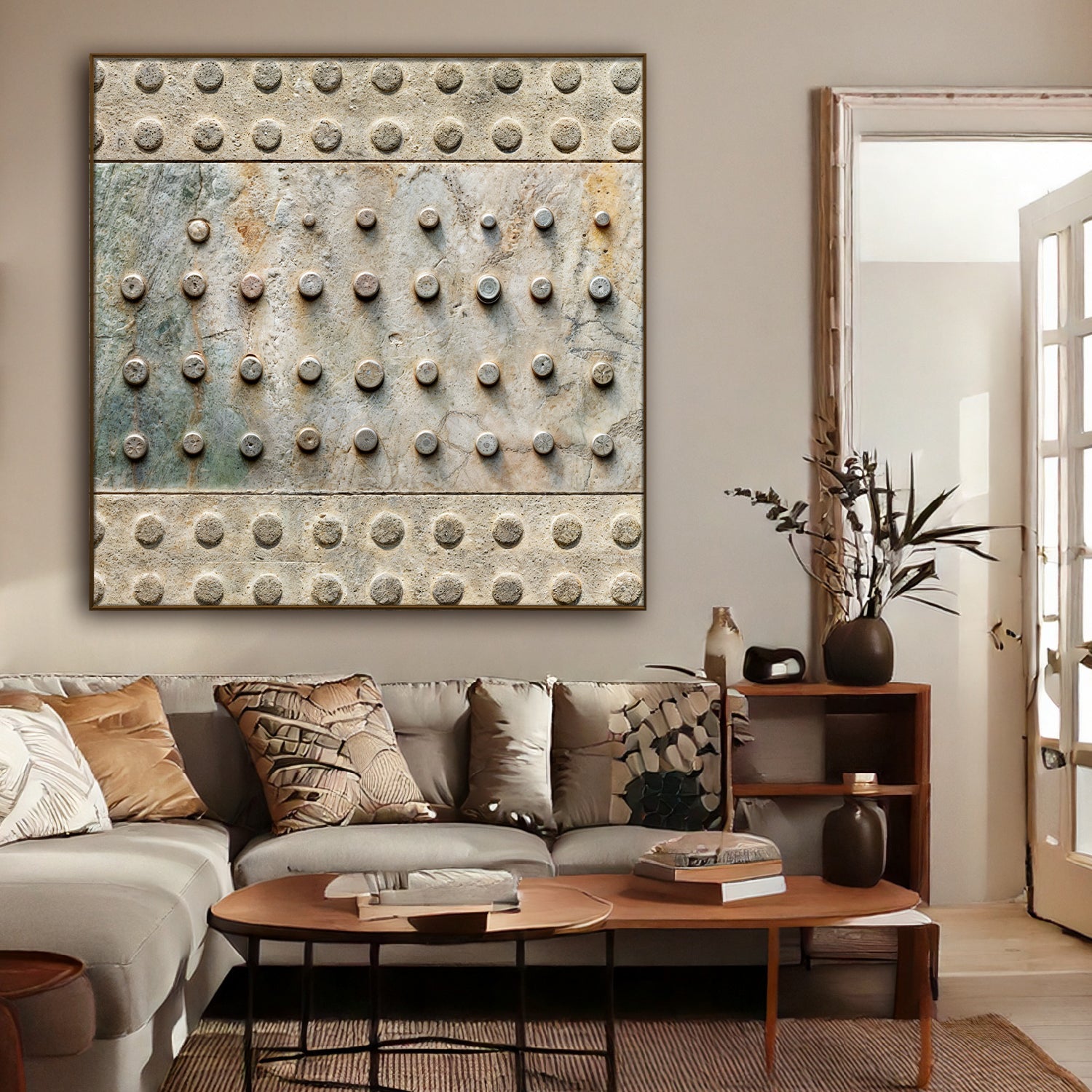 Brown Minimalist Abstract Wall Art on sale at MyriadMart