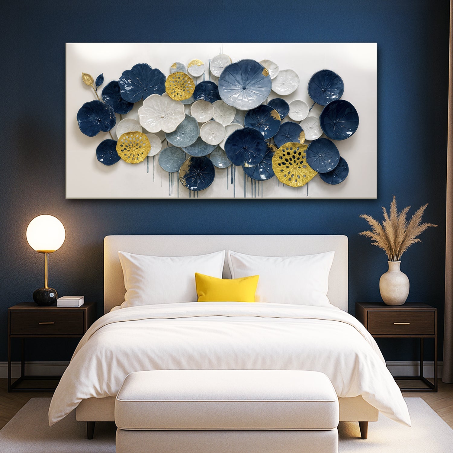 Lotus Leaf Abstract Wall Art VII on sale at MyriadMart