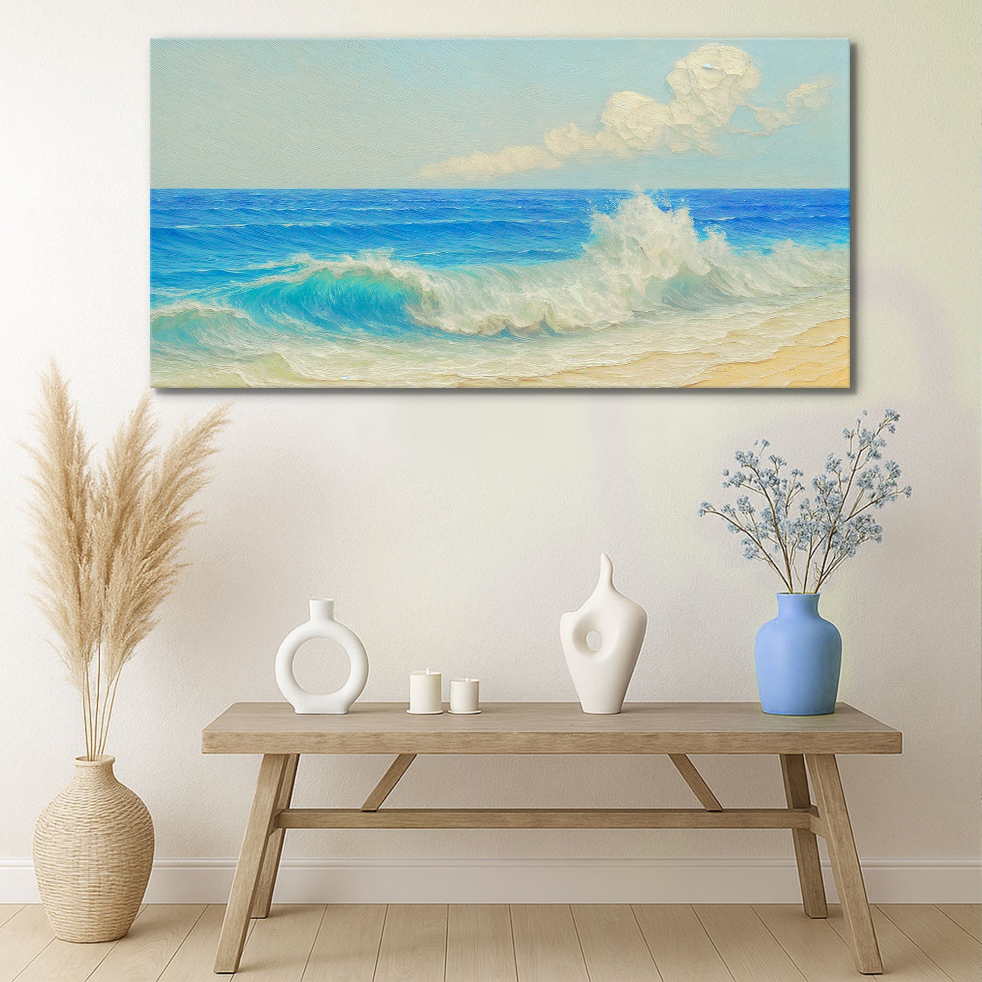 Serene Ocean Wave Coastal Wall Art XIII on sale at MyriadMart