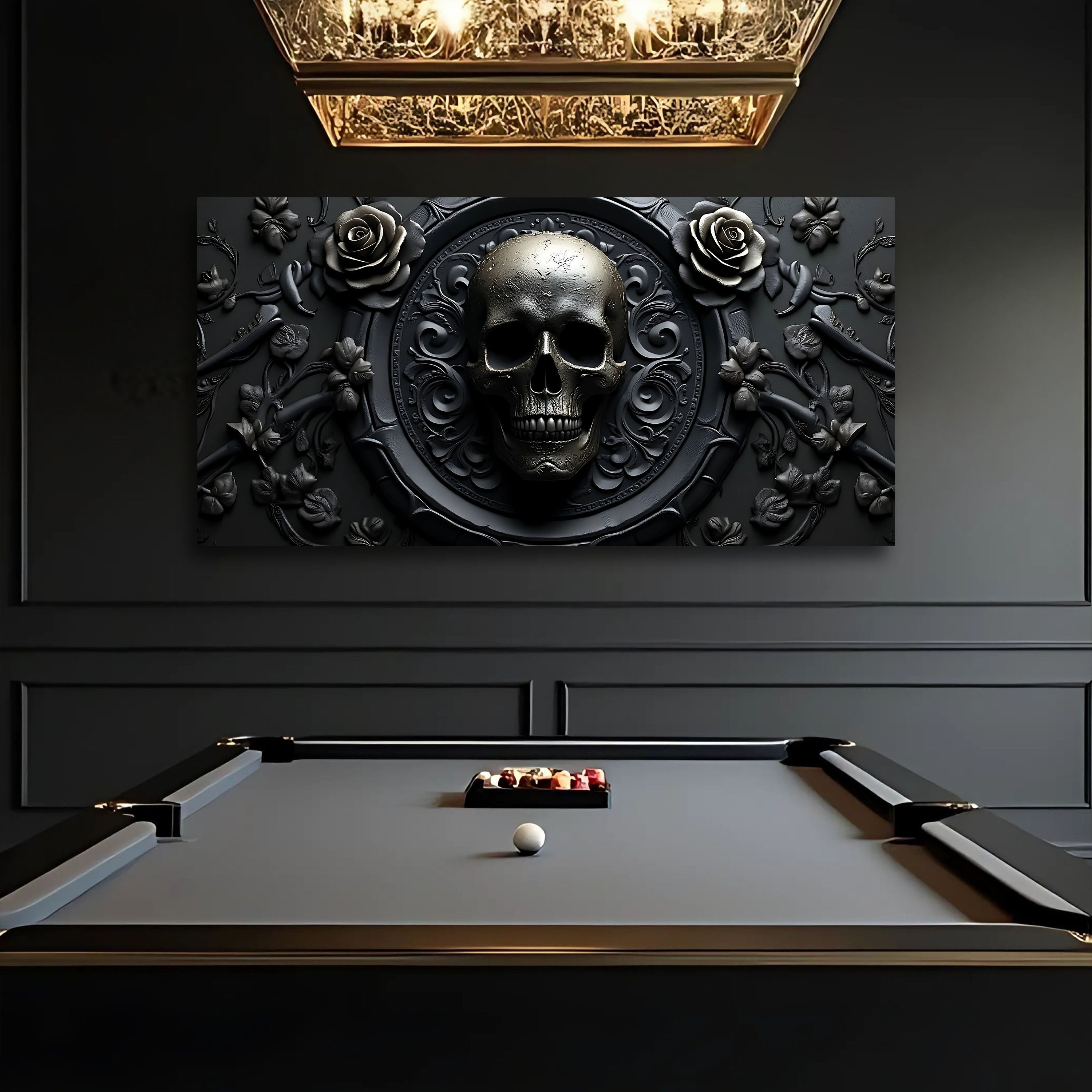 3D Rose and Skull Wall Art VI on sale at MyriadMart
