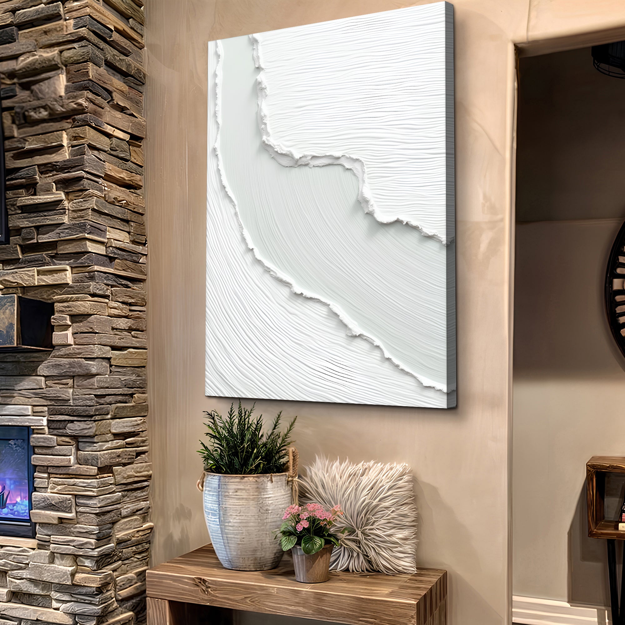 Abstract Minimalist Wave Wall Art on sale at MyriadMart