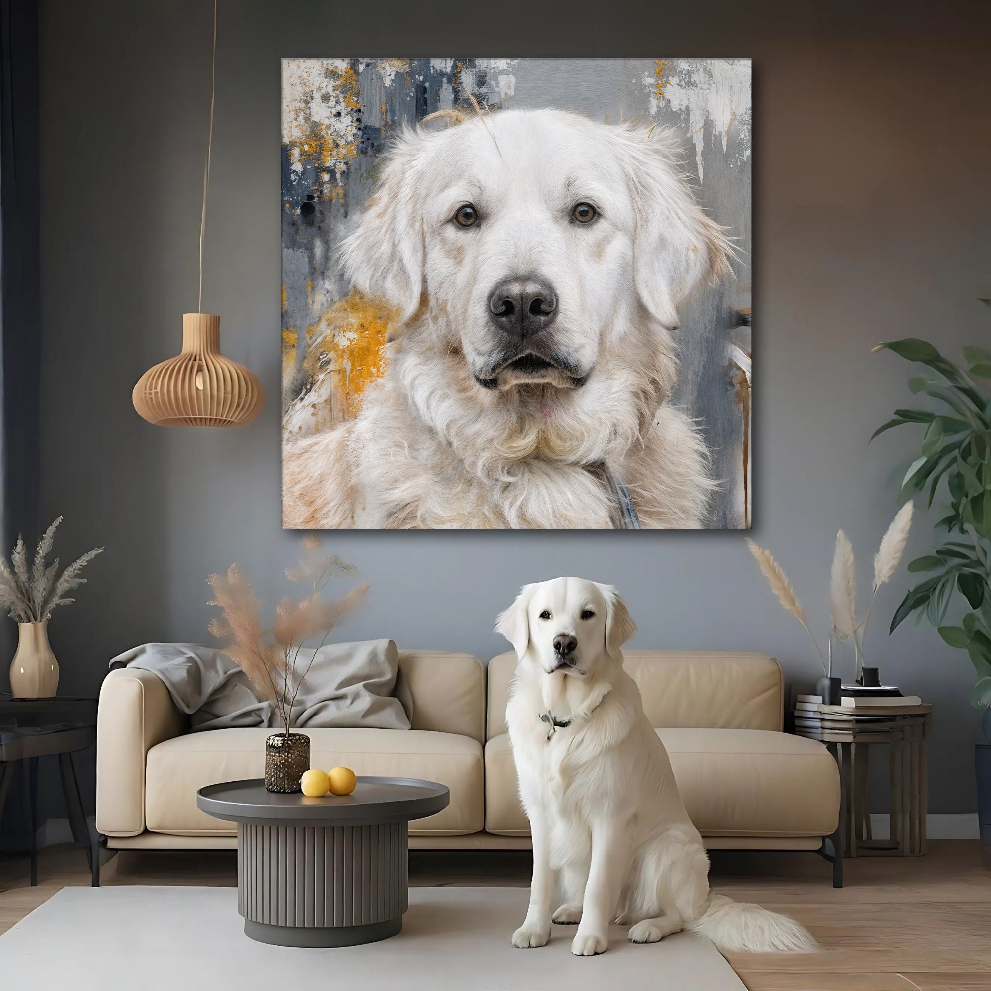 Customized Pet Portrait Abstract Wall Art on sale at MyriadMart