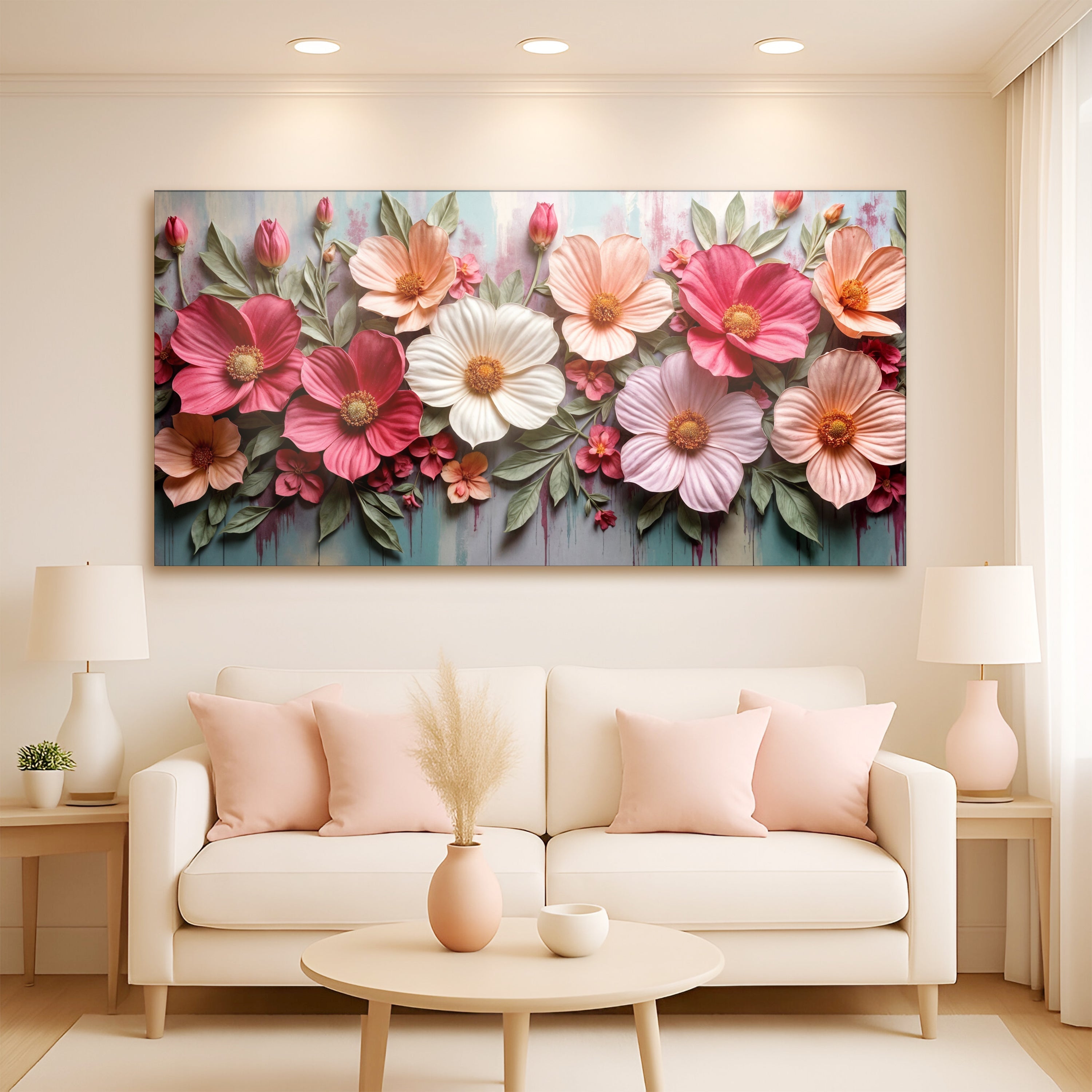 Colorful Floral Realistic Wall Art II on sale at MyriadMart