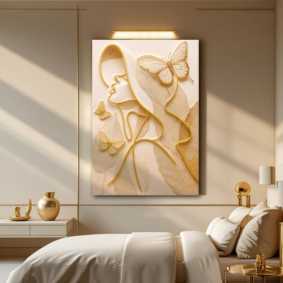 Minimalist Woman Line Wall Art on sale at MyriadMart