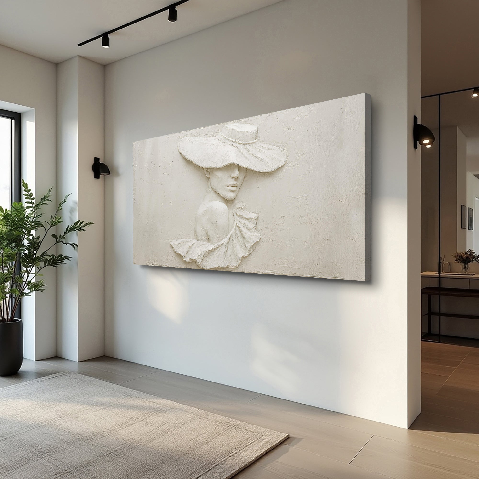 3D Minimalist Female Portrait Wall Art on sale at MyriadMart