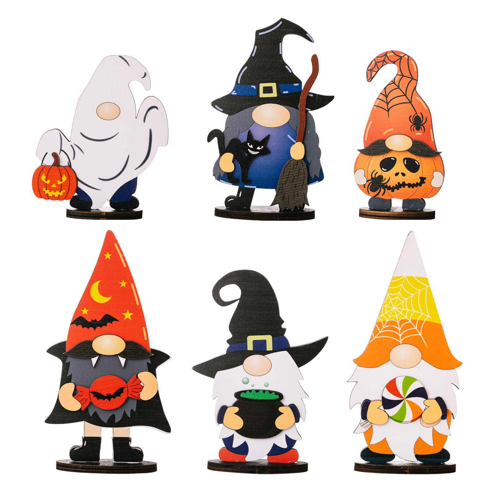Assorted 2-Piece Halloween Element Ornaments - MyriadMart