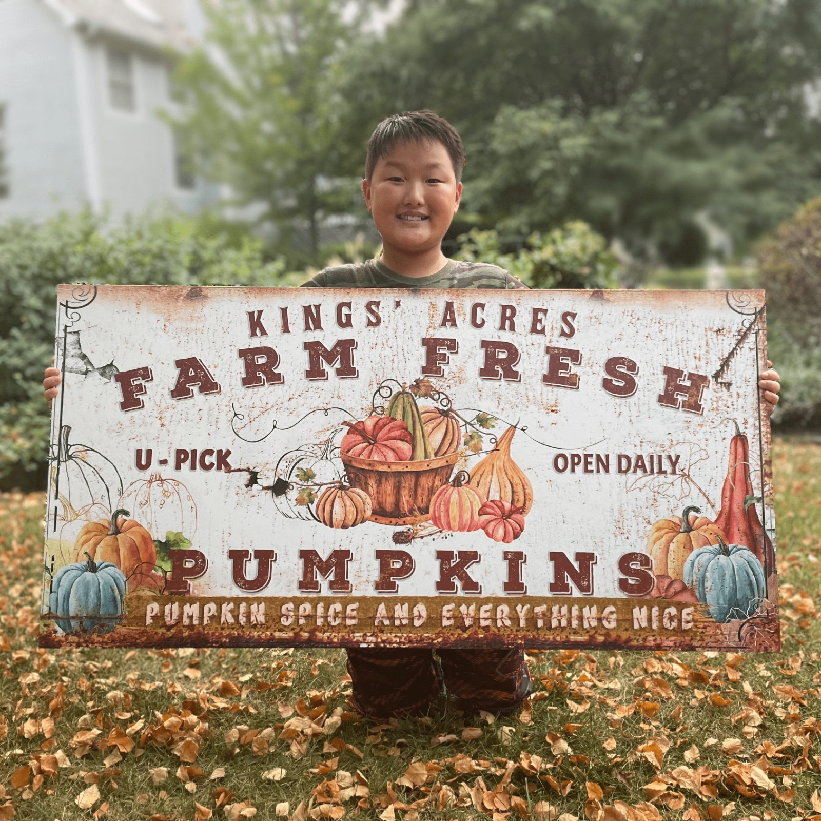 Farm Fresh Pumpkins Sign on sale at MyriadMart