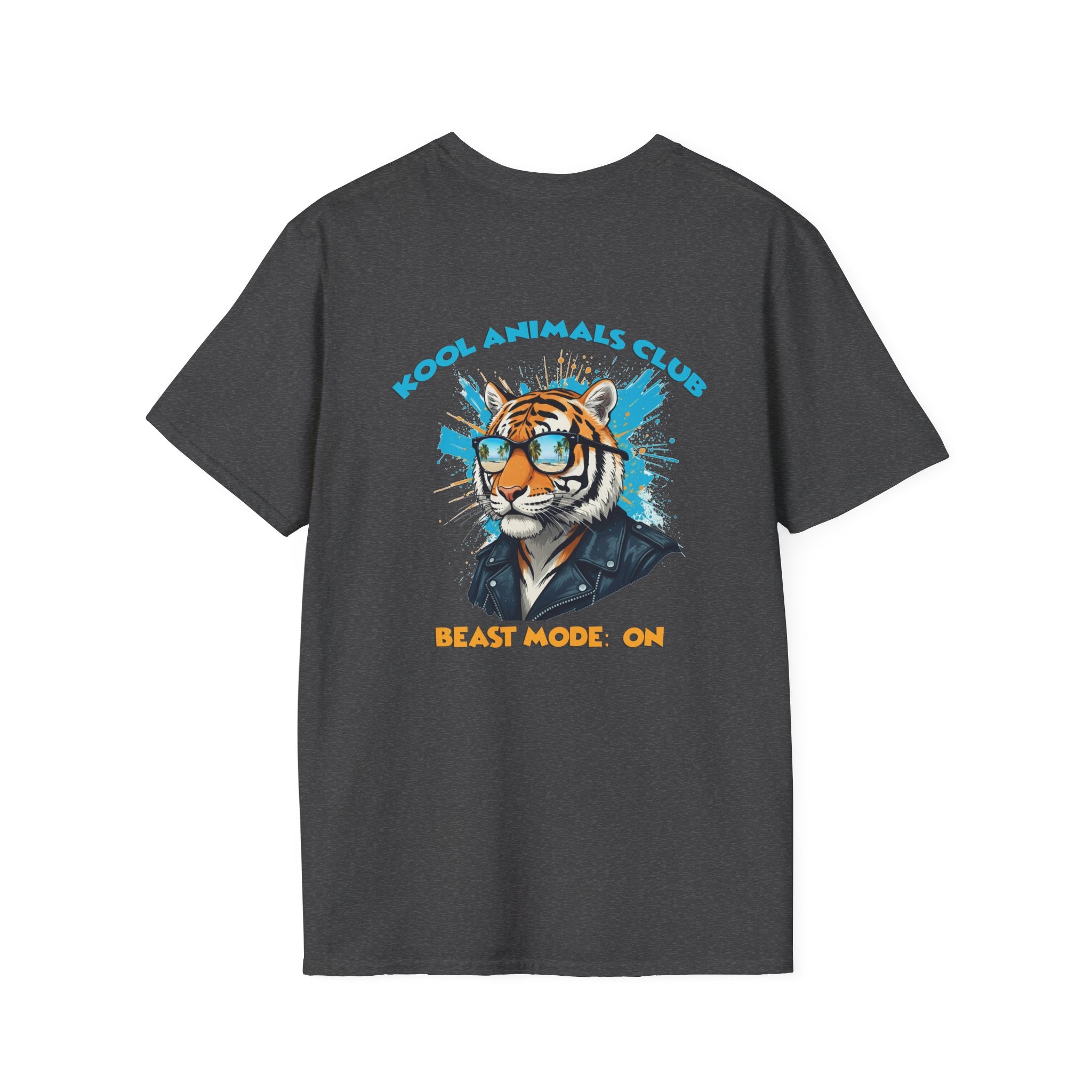 Kool Animals Club Tee, Beast Mode Unisex T-Shirt, Fun Graphic Tee, Animal Lover Gift, Cool Casual Wear, Cool Tiger on sale at MyriadMart