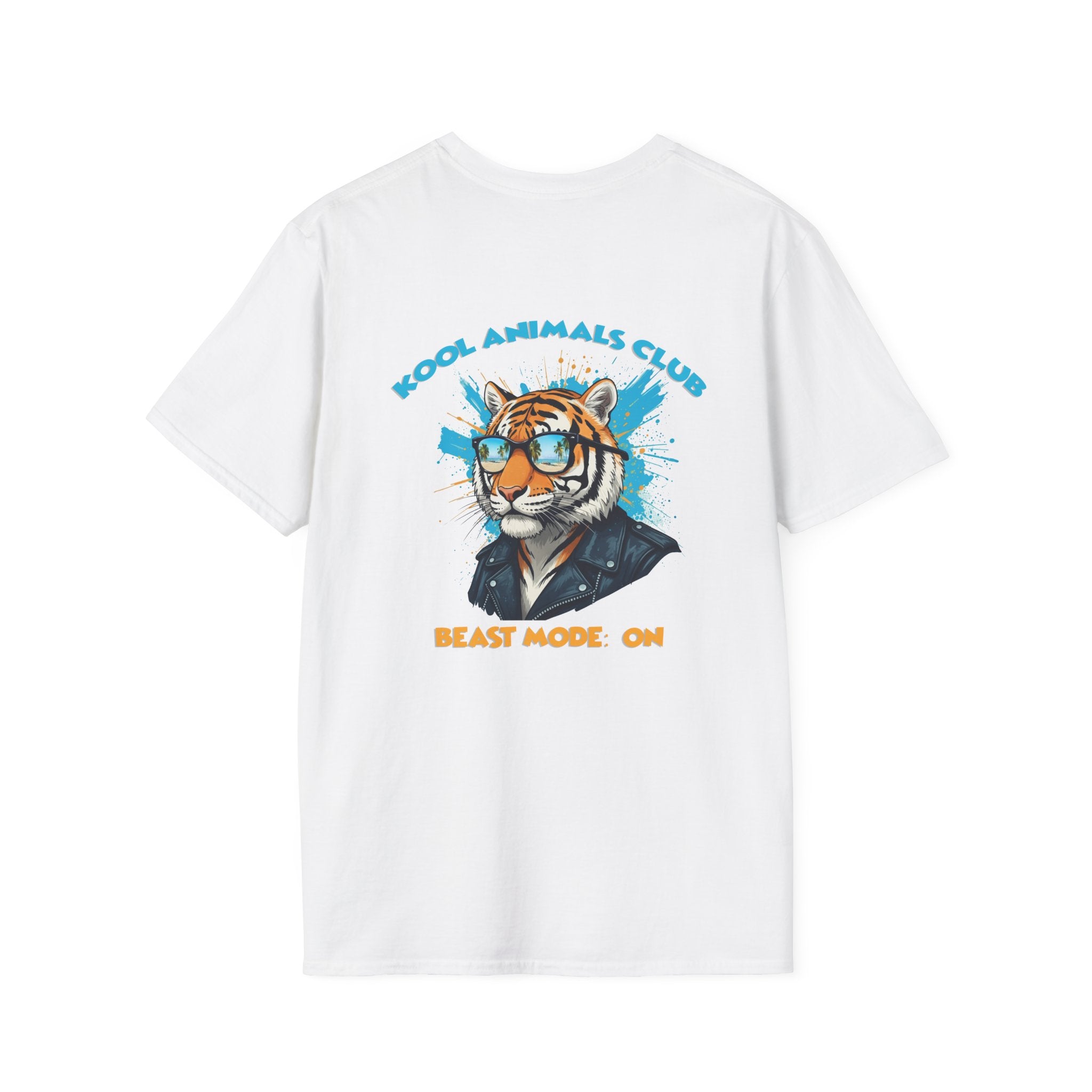 Kool Animals Club Tee, Beast Mode Unisex T-Shirt, Fun Graphic Tee, Animal Lover Gift, Cool Casual Wear, Cool Tiger - MyriadMart