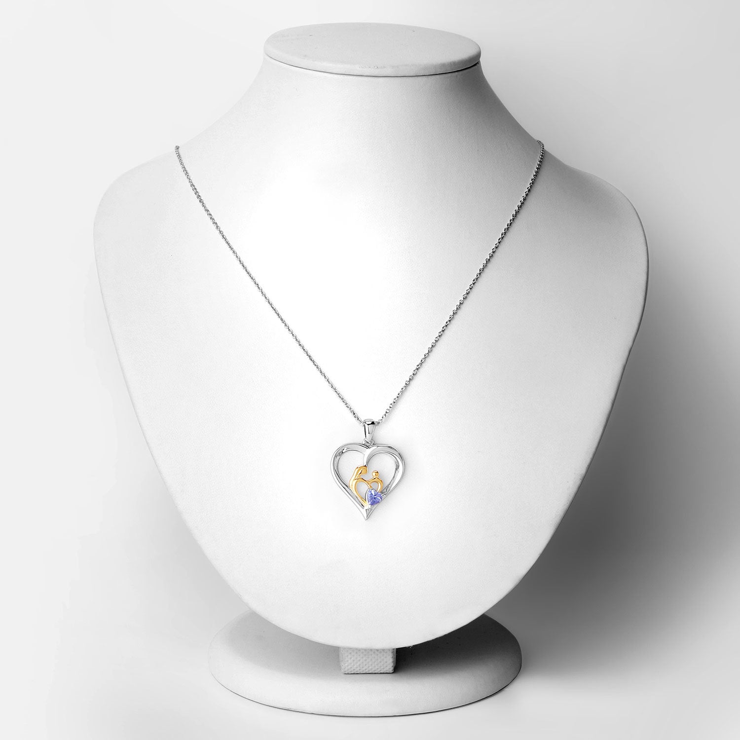 0.45 Carat Genuine Tanzanite .925 Sterling Silver Pendant on sale at MyriadMart
