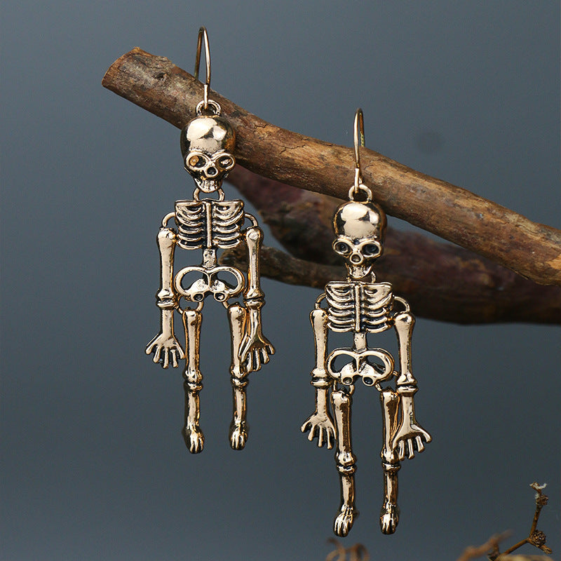 Skeleton Alloy Earrings - MyriadMart