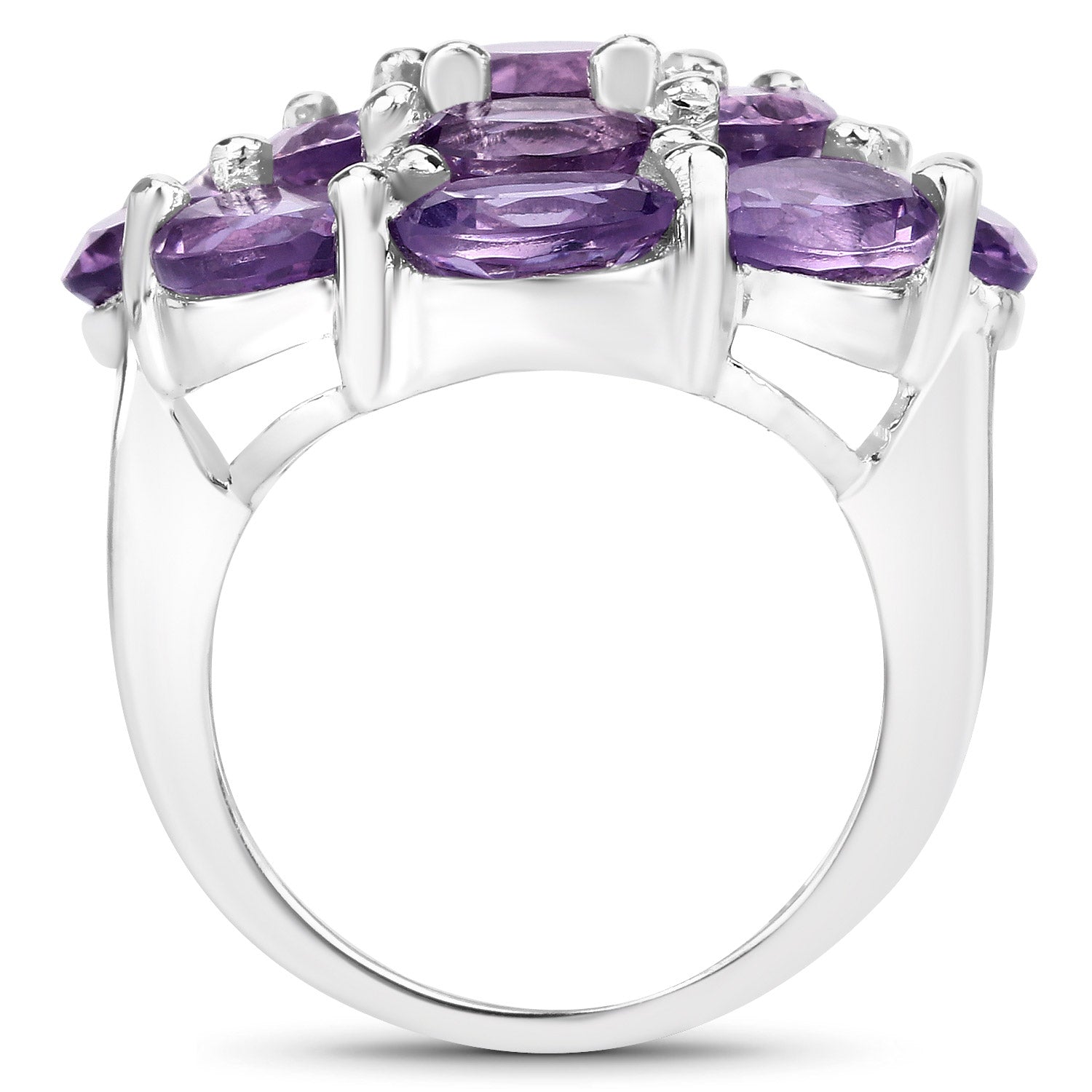9.28 Carat Genuine Amethyst .925 Sterling Silver Ring on sale at MyriadMart