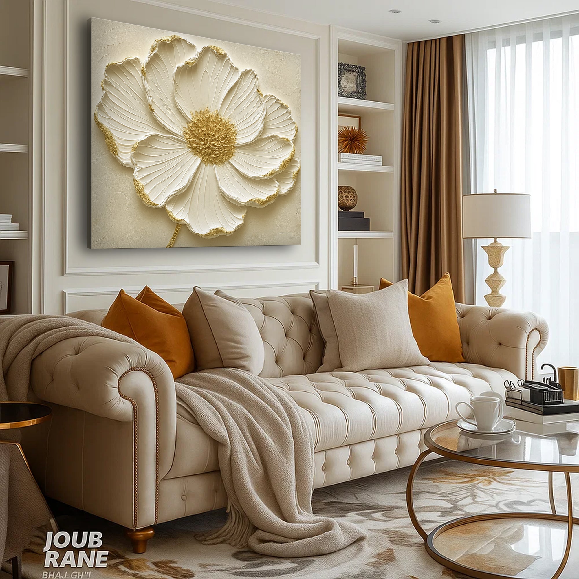 Modern Abstract Flower Wall Art on sale at MyriadMart