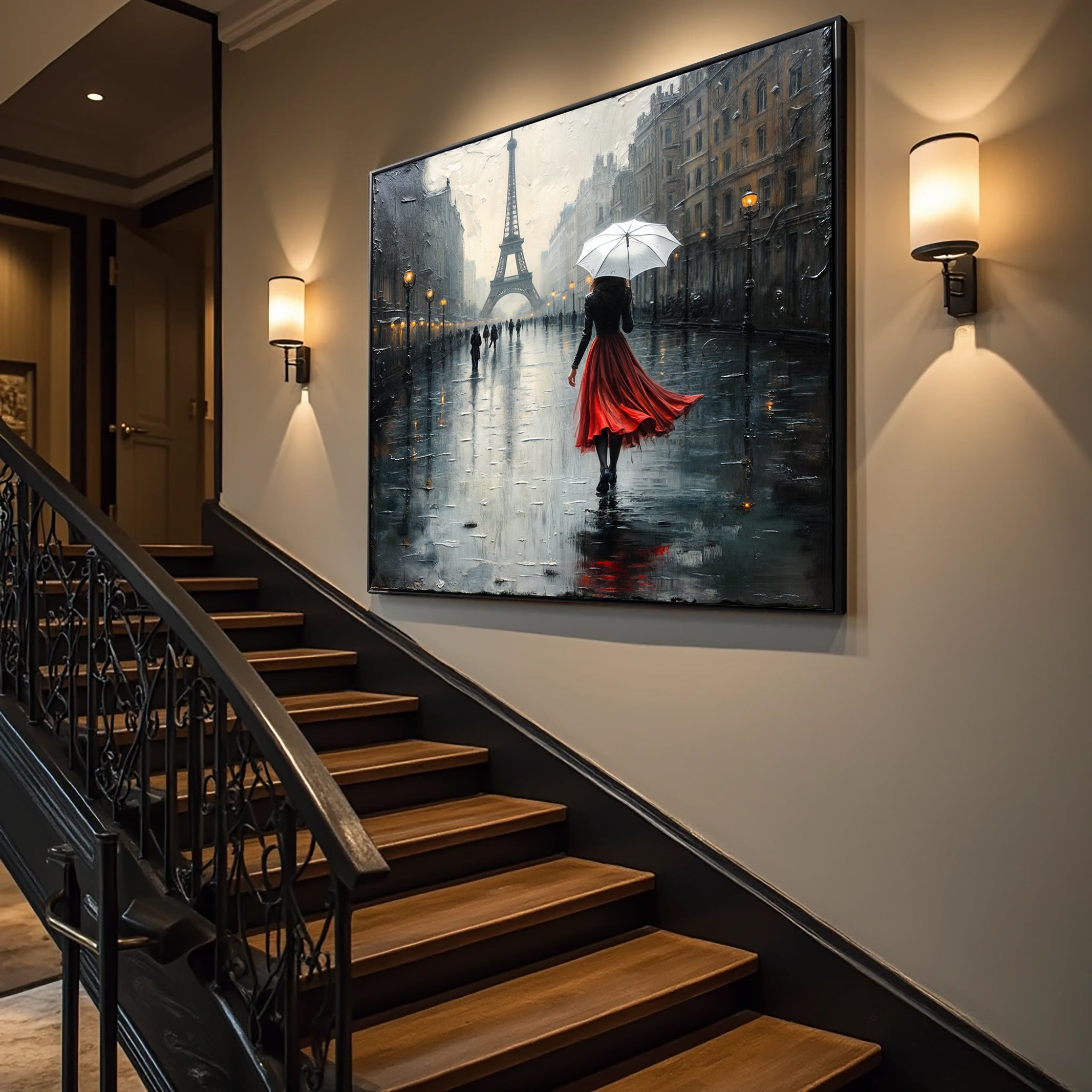 Paris Stroll Painting Wall Art on sale at MyriadMart