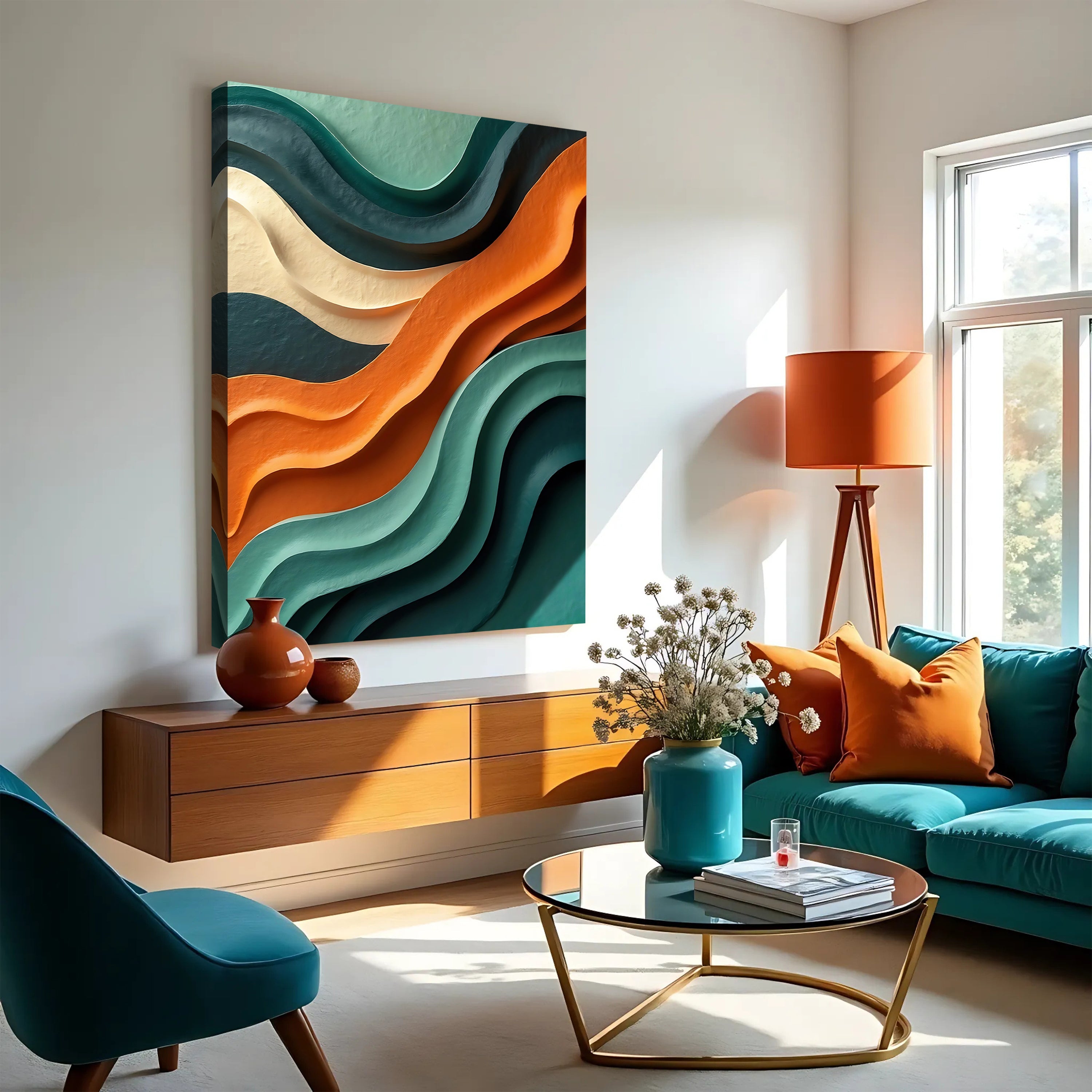 Wave Abstract Wall Art on sale at MyriadMart