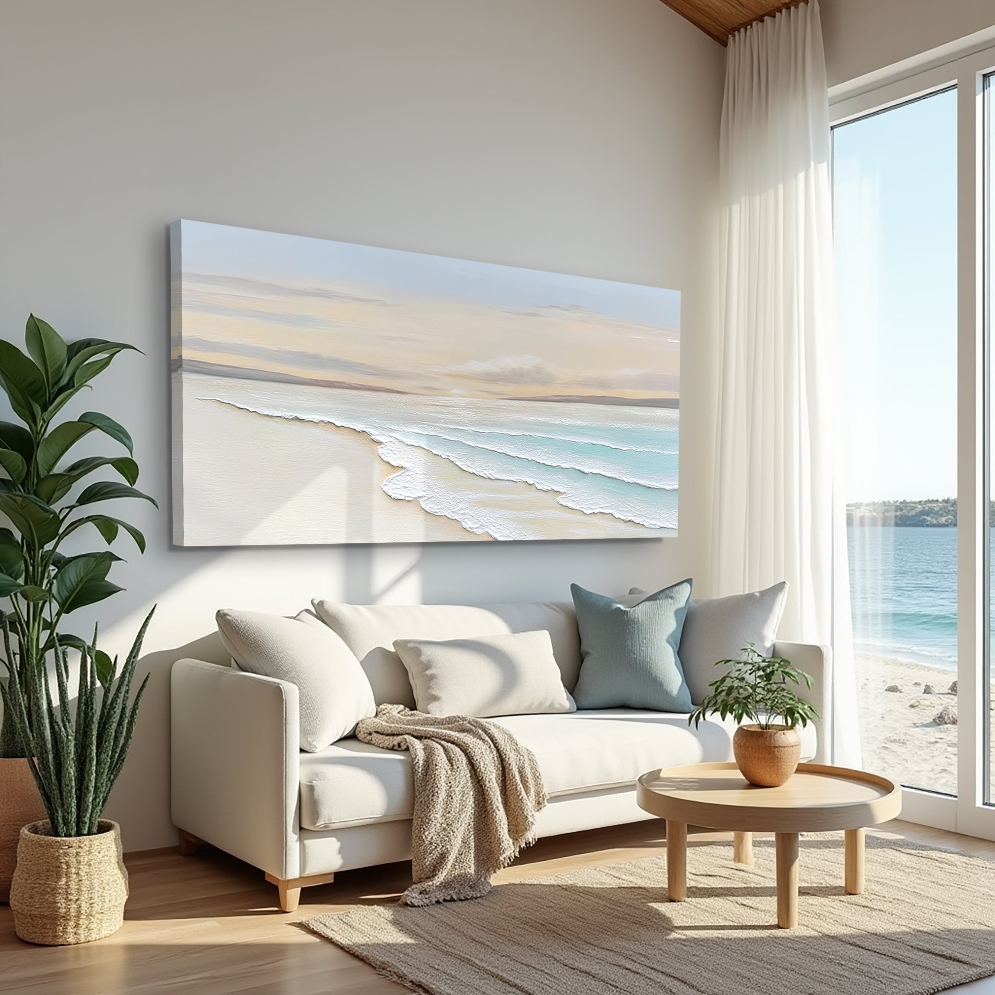 Serene Ocean Wave Coastal Wall Art IV on sale at MyriadMart