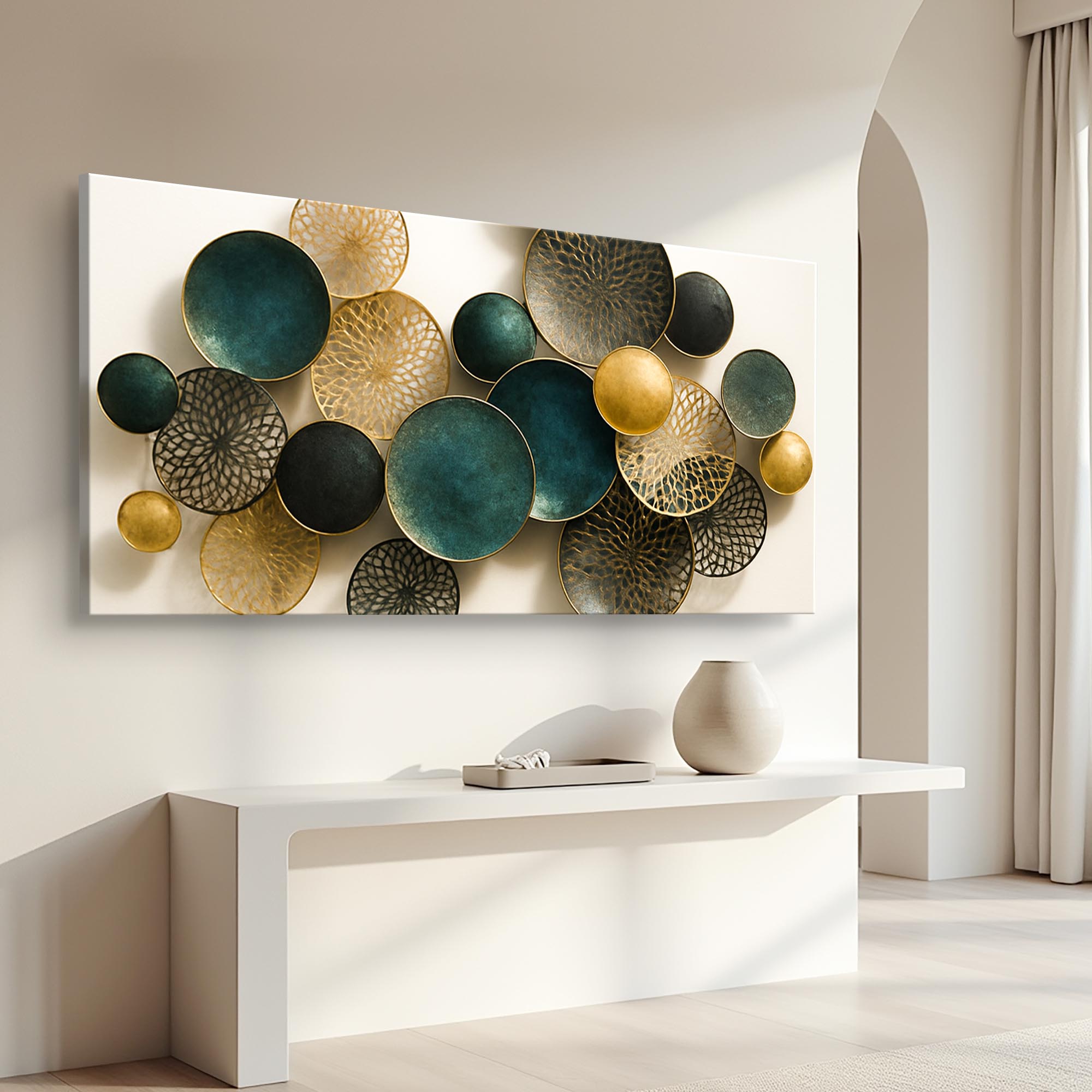 Lotus Leaf Abstract Wall Art VIII on sale at MyriadMart