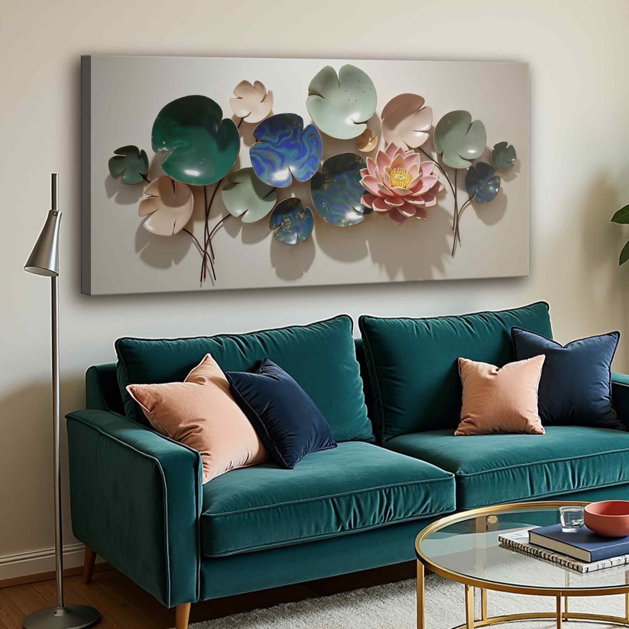 Lotus Leaf Abstract Wall Art VI on sale at MyriadMart