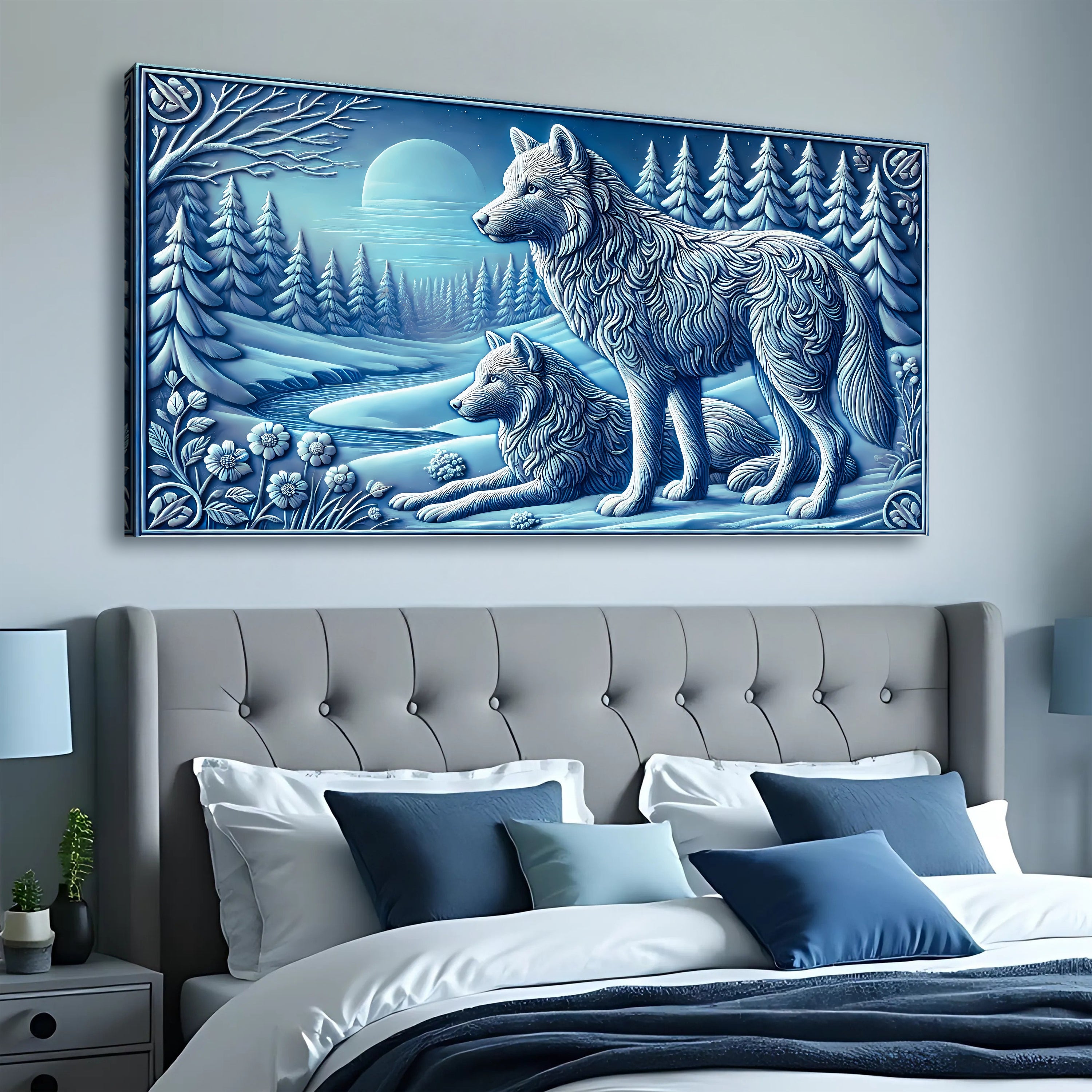 3D Wolves Wall Art VI on sale at MyriadMart