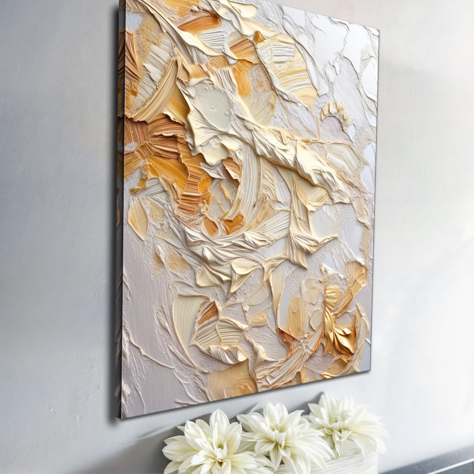 Minimalist Wave Abstract Impasto Wall Art on sale at MyriadMart