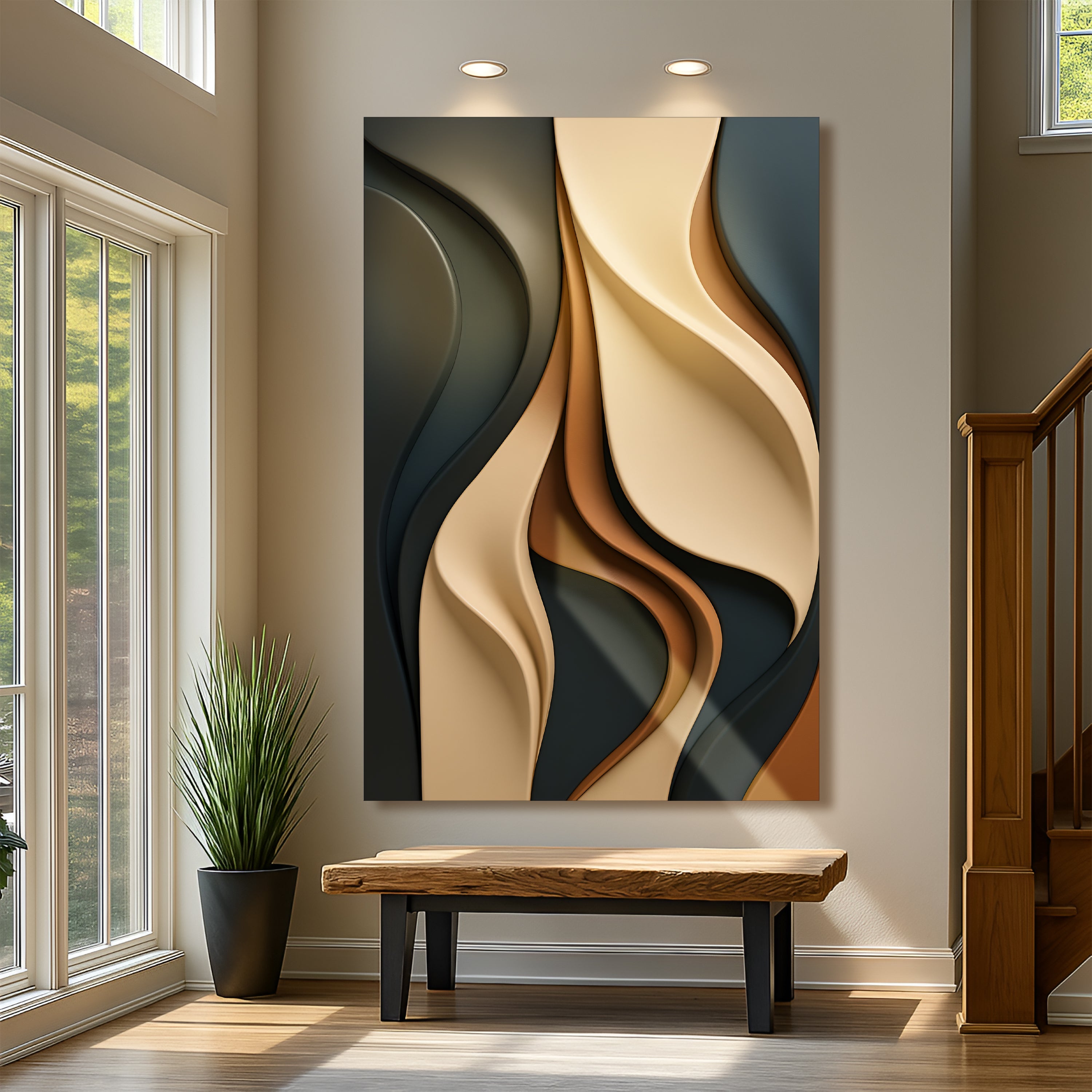Modern Abstract Minimalist Wall Art on sale at MyriadMart