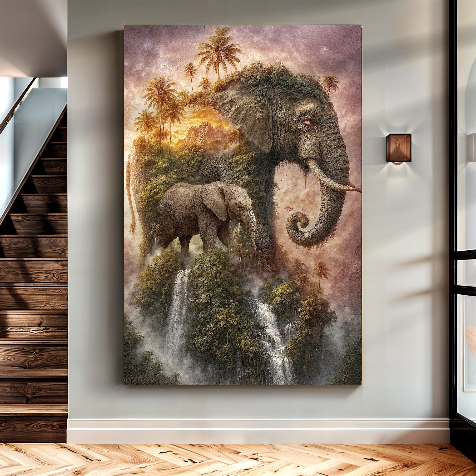 Elephant Jungle Majesty Wall Art on sale at MyriadMart
