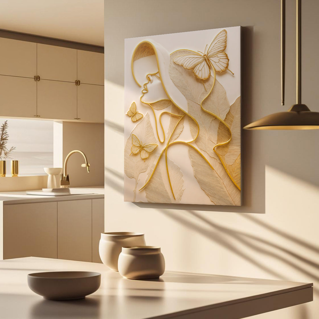 Minimalist Woman Line Wall Art on sale at MyriadMart