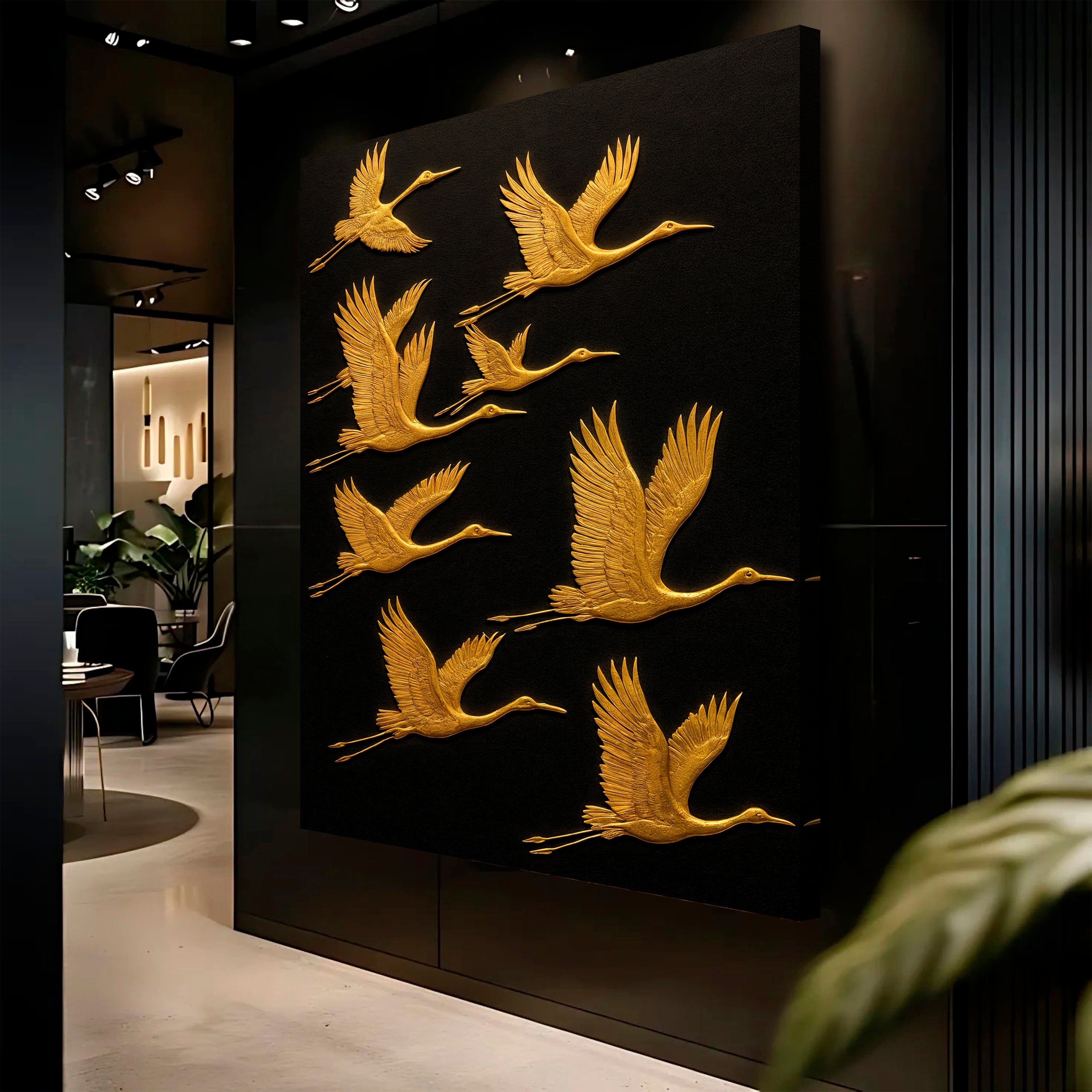 Abstract Sandhill Cranes Wall Art on sale at MyriadMart