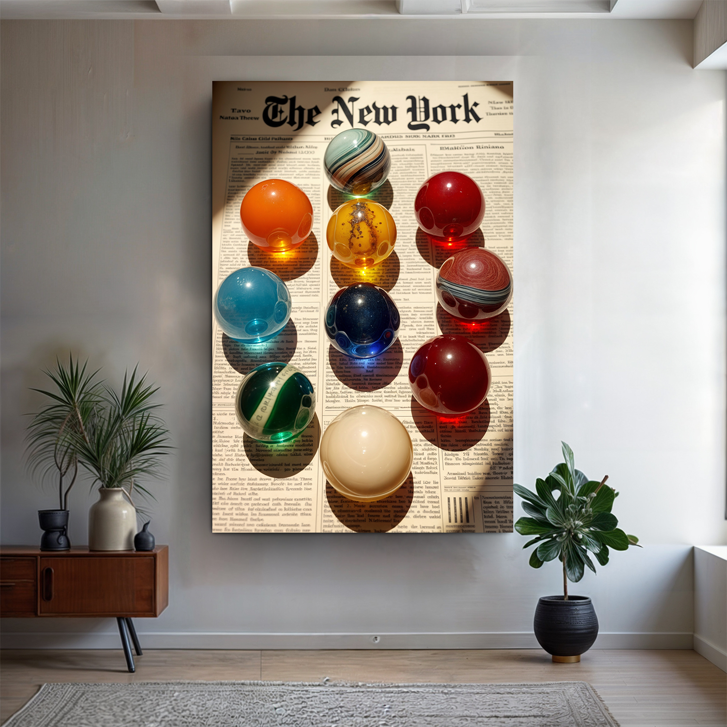 Vintage Newspaper Poster Wall Art on sale at MyriadMart