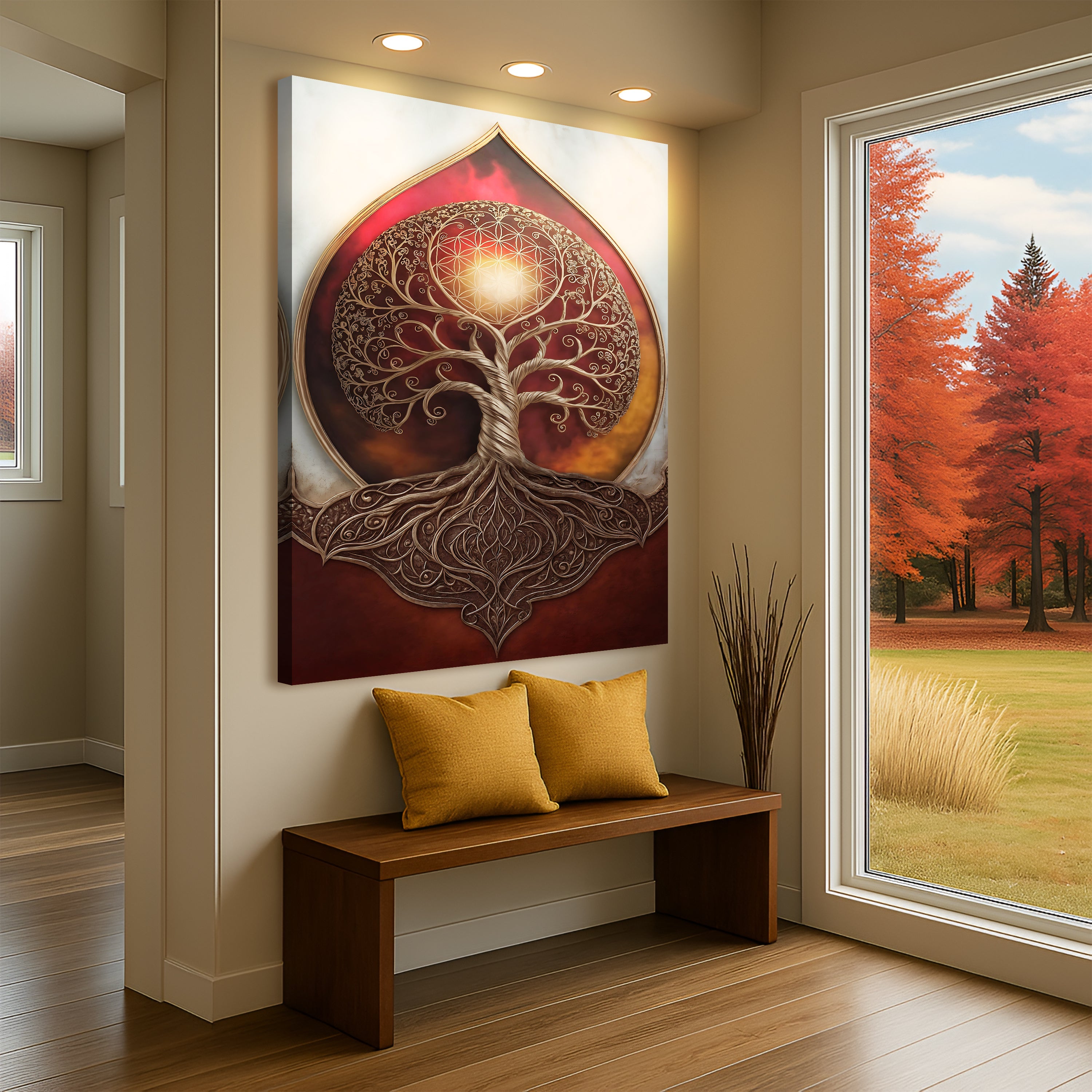 Tree of Life: Sacred Geometry Abstract Wall Art on sale at MyriadMart