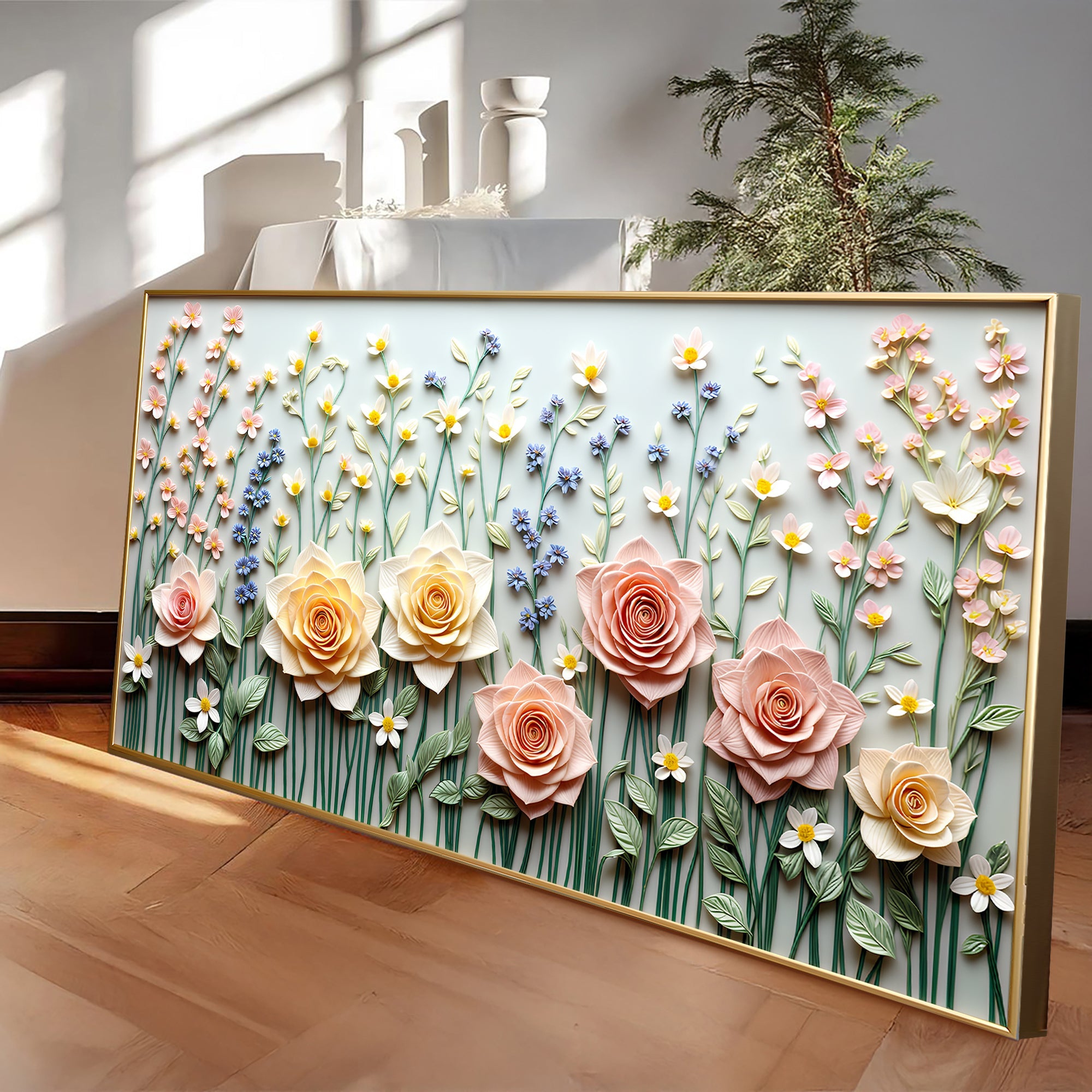 Garden Rhapsody Impasto Wall Art on sale at MyriadMart