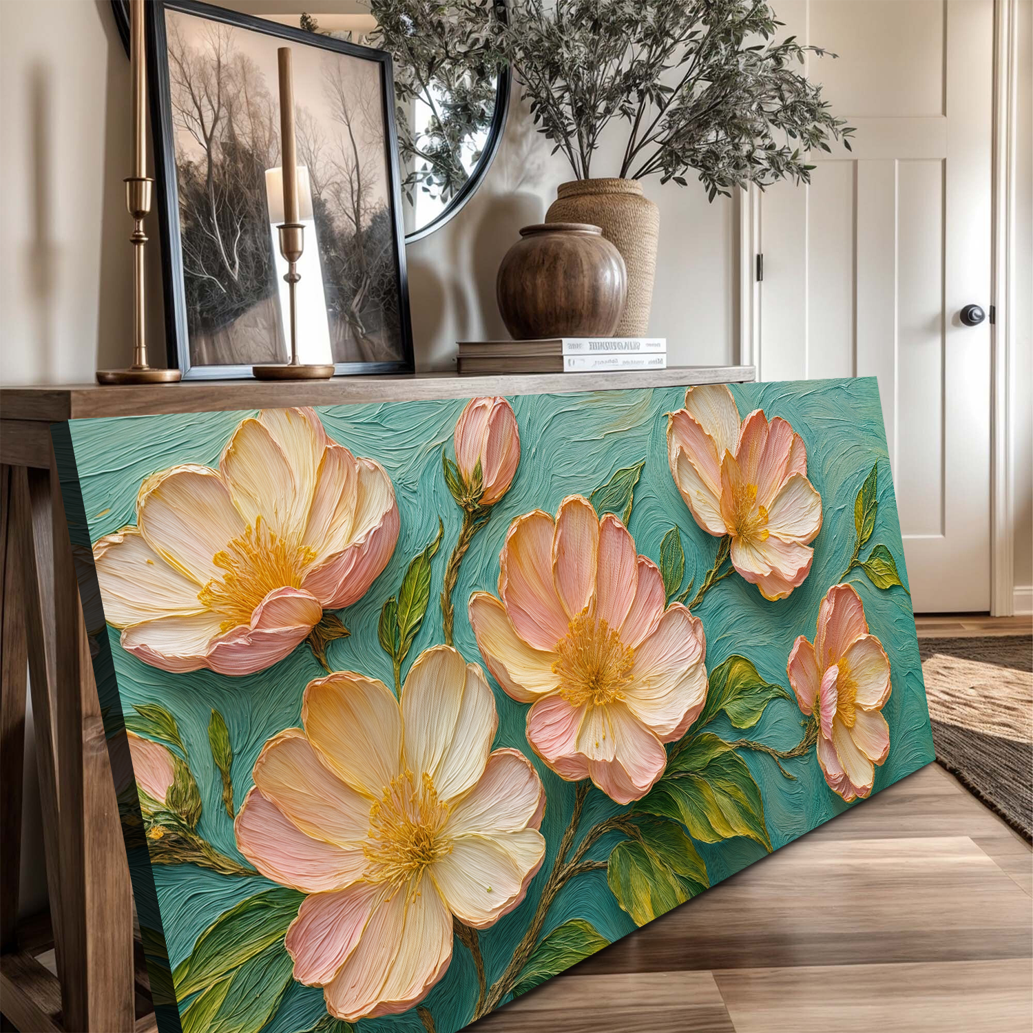 Blossoms Serenade Impasto Wall Art on sale at MyriadMart