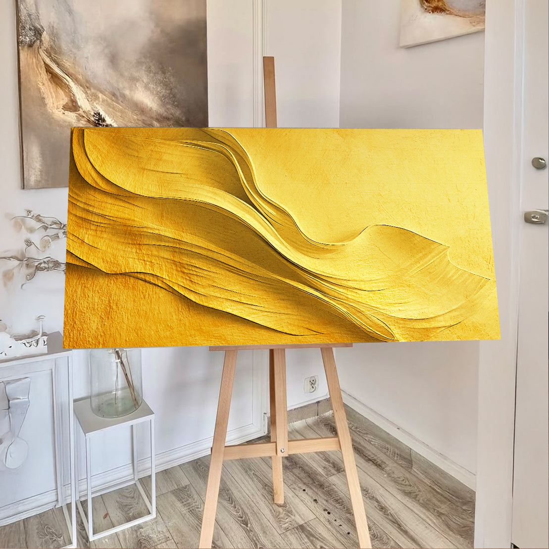 Gold Minimalist Wall Art on sale at MyriadMart