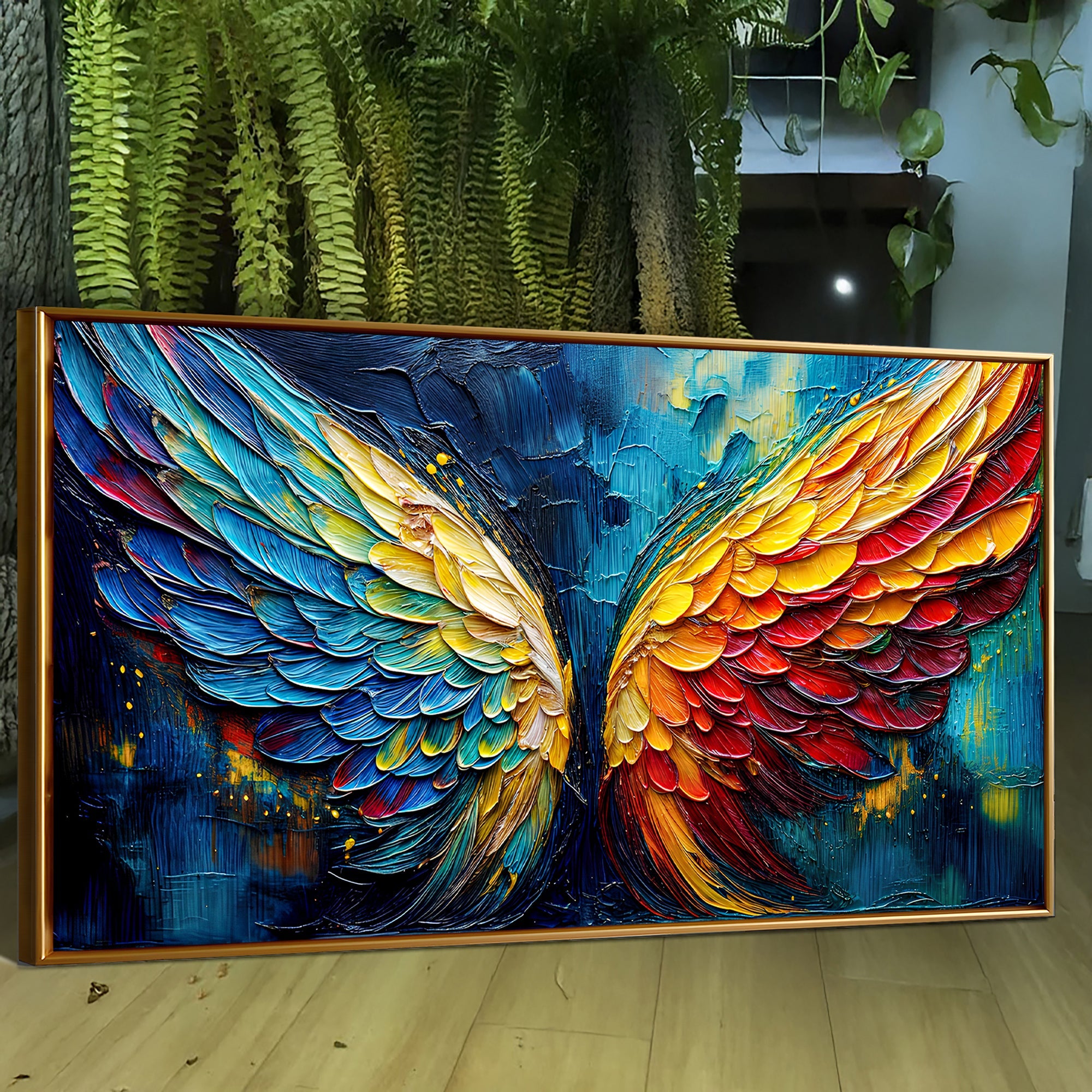 Wings of Fire Impasto Wall Art on sale at MyriadMart