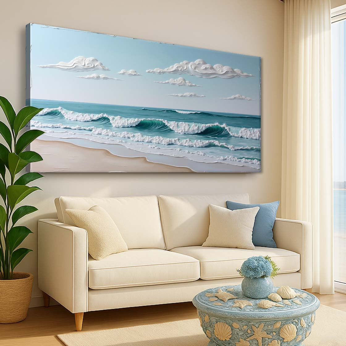 Serene Ocean Wave Coastal Wall Art XI on sale at MyriadMart