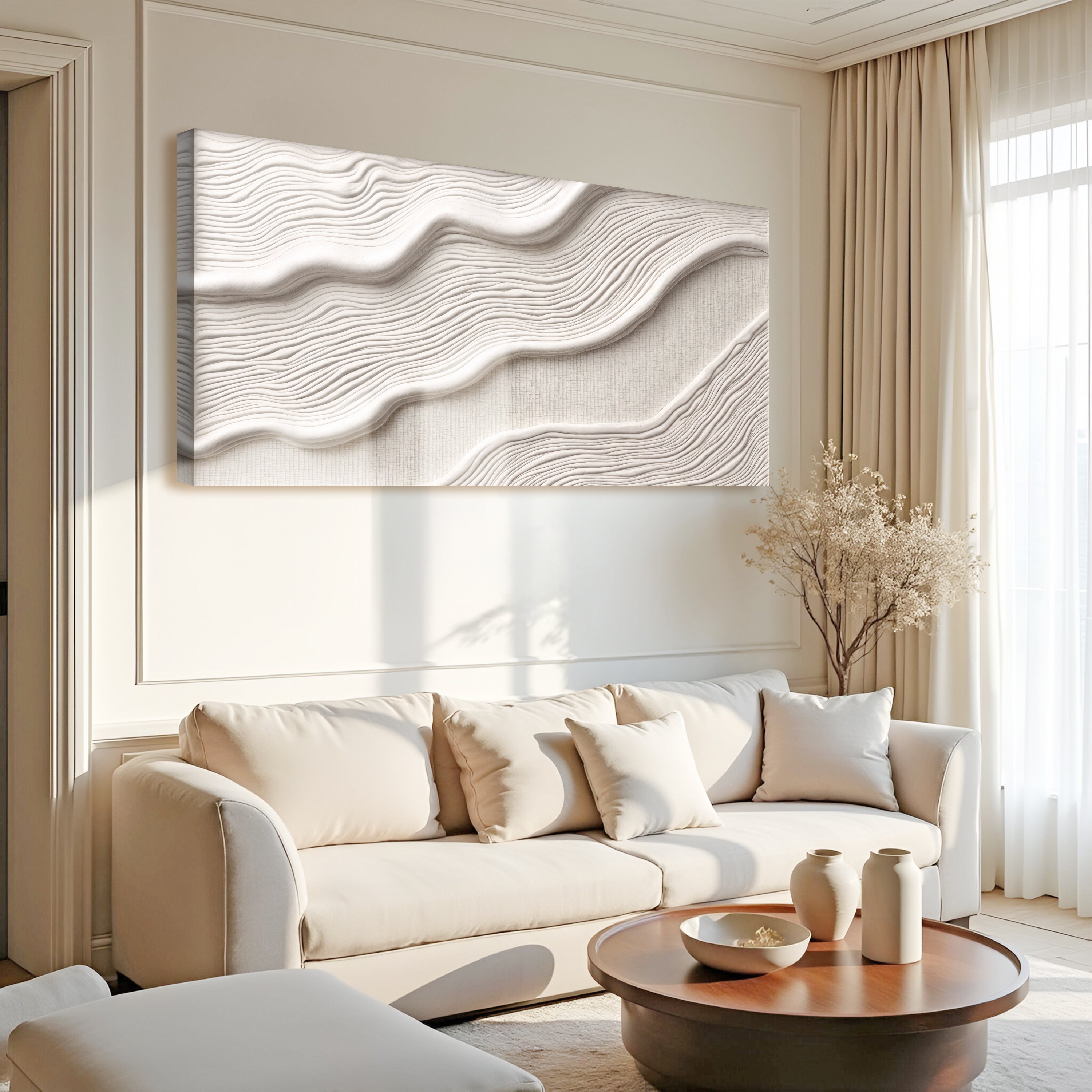 Ivory Impasto Abstract Wall Art II on sale at MyriadMart