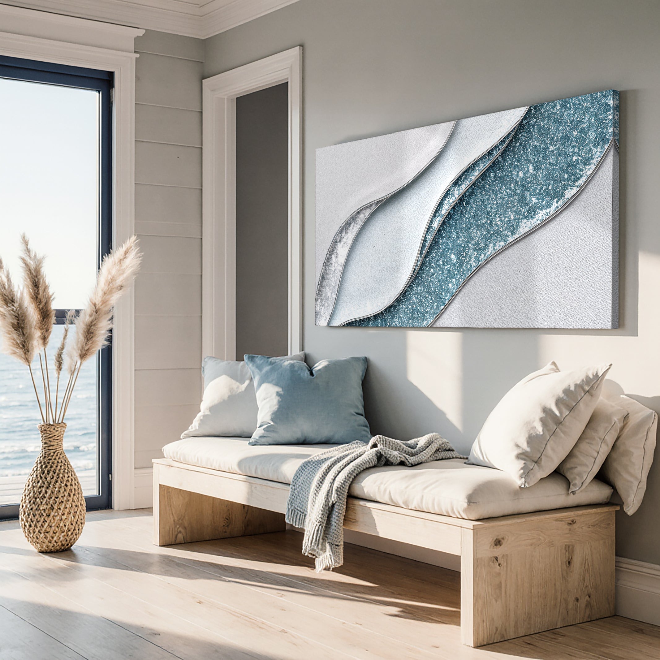 Lighter Waves Wall Art on sale at MyriadMart