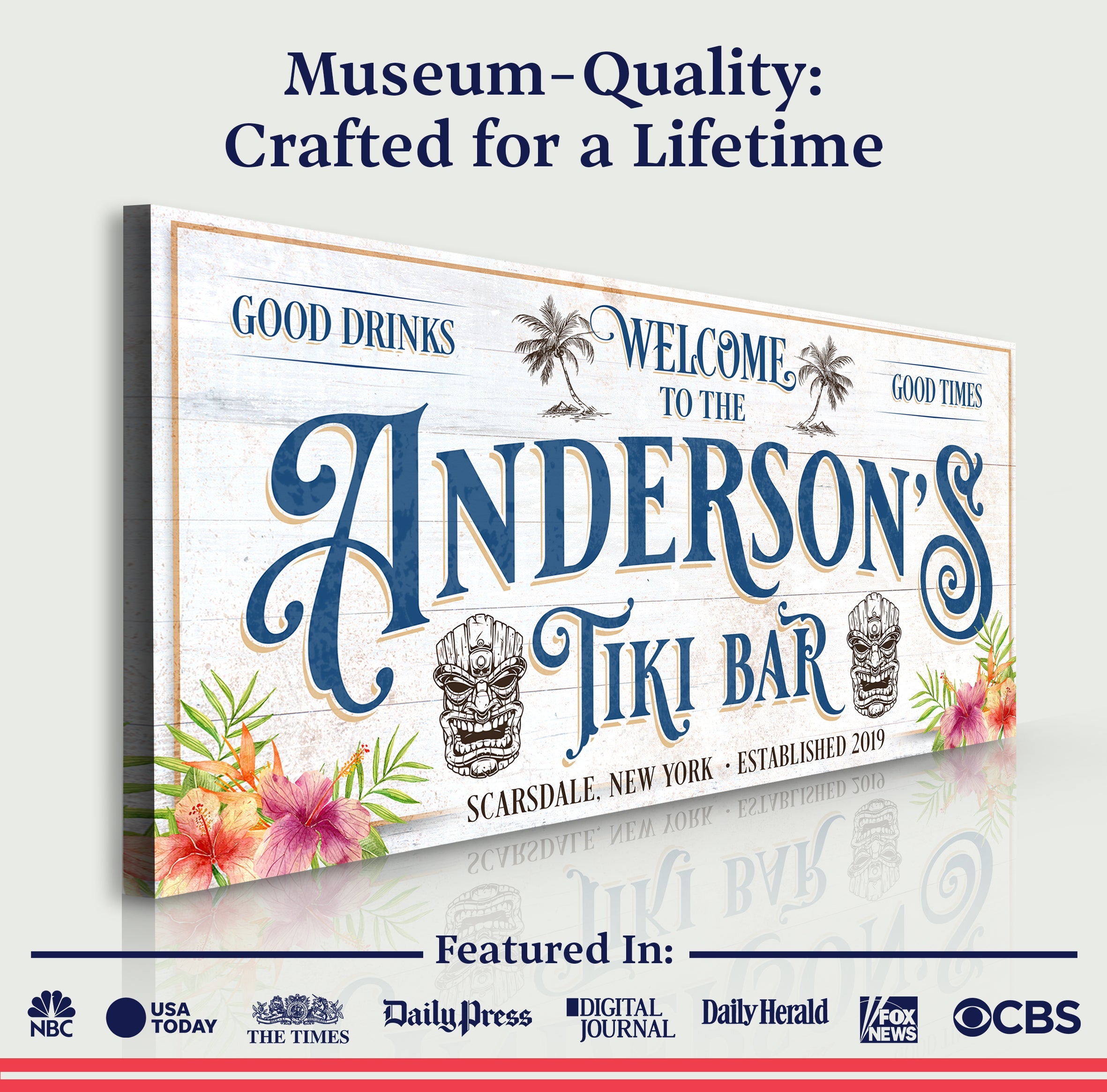 Personalized Tiki Bar Sign II on sale at MyriadMart