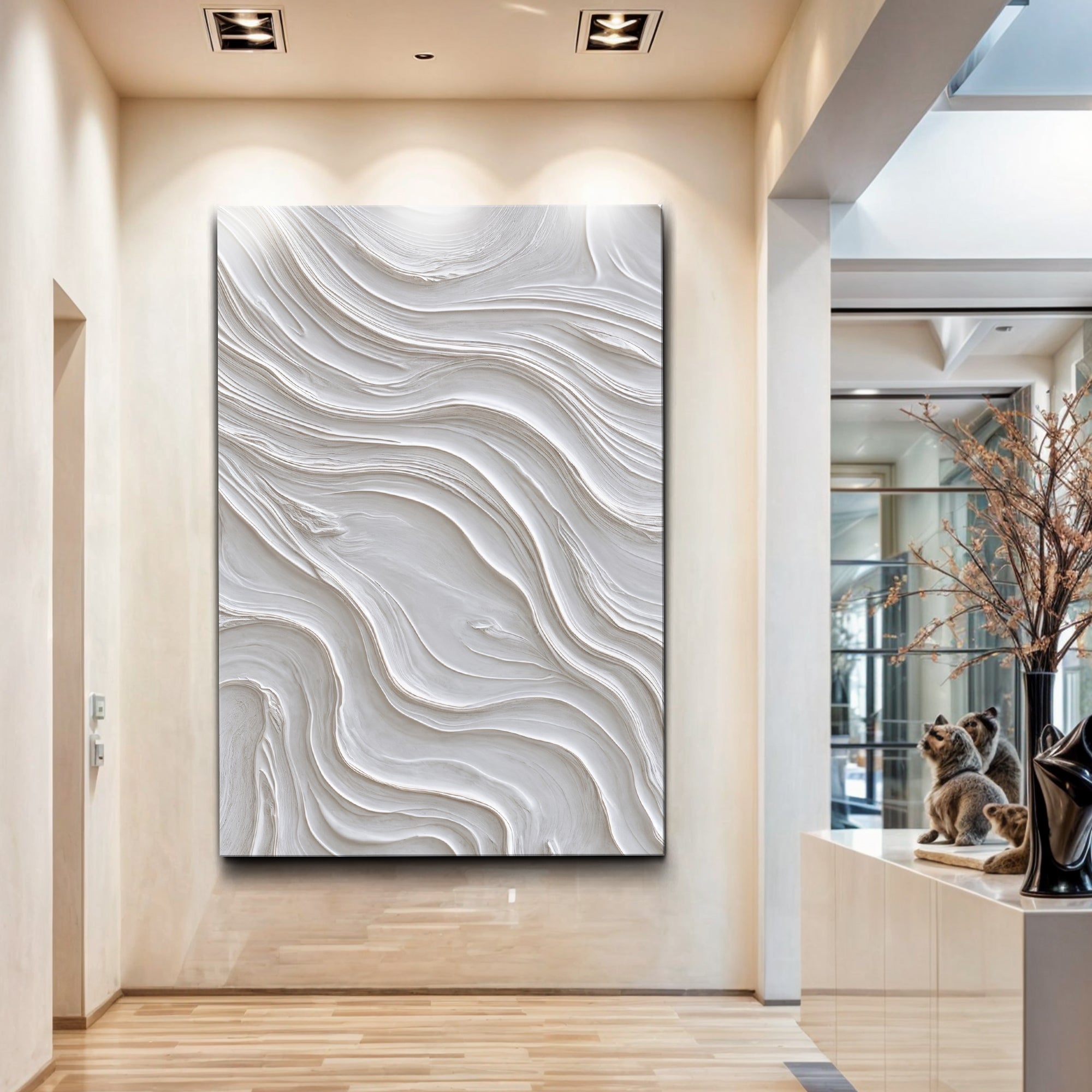 Minimalist Ocean Wave Wall Art on sale at MyriadMart