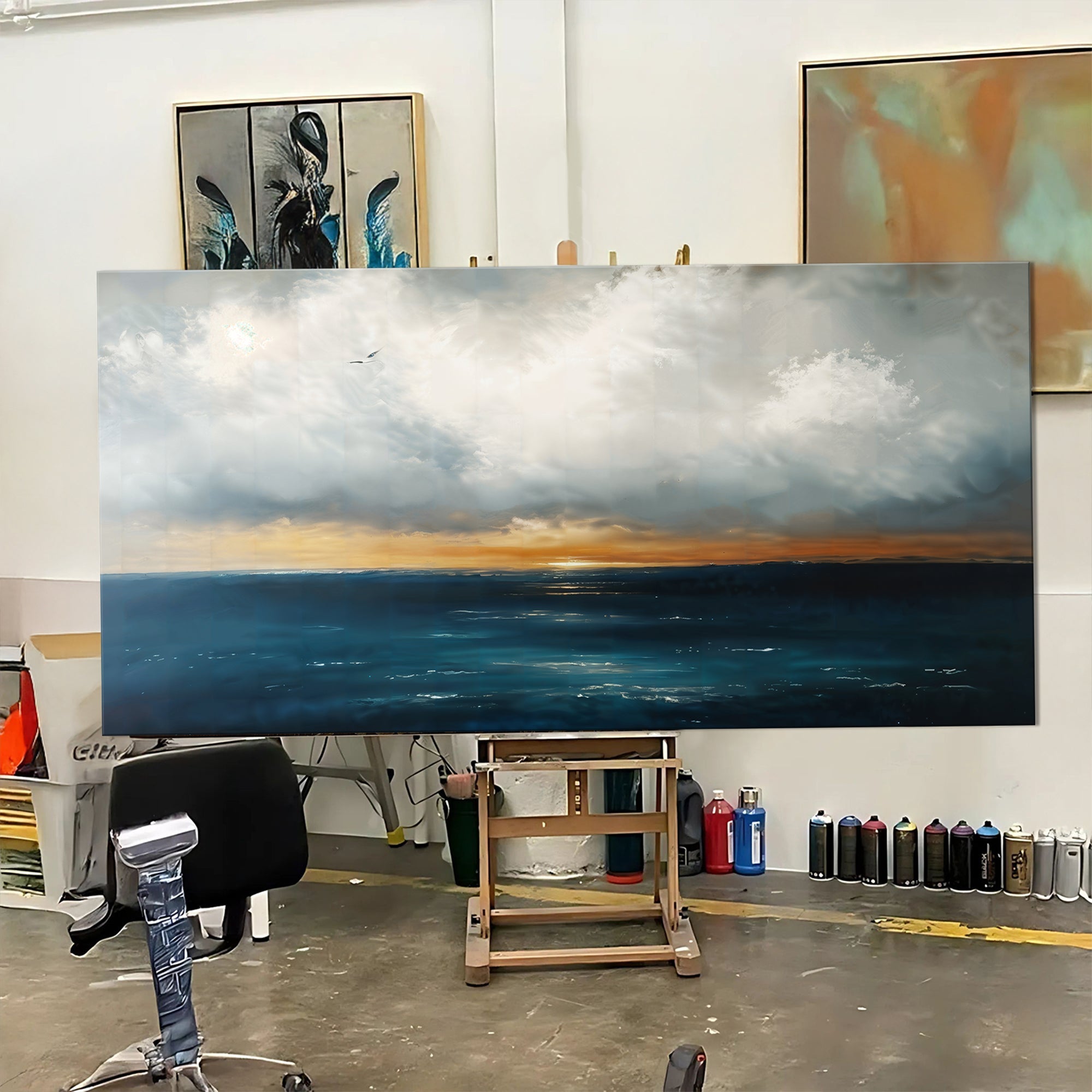 Waterscape Abstract Wall Art III on sale at MyriadMart