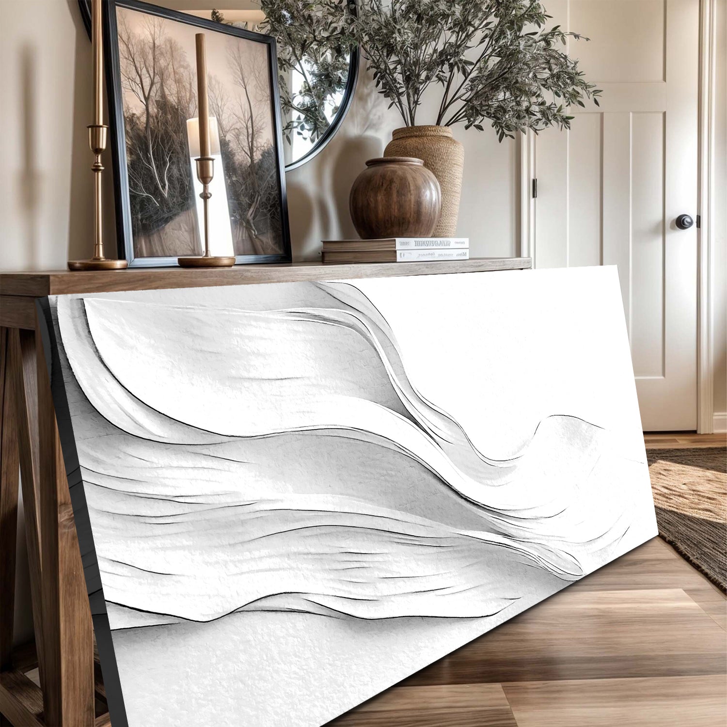 White Minimalist Wall Art on sale at MyriadMart