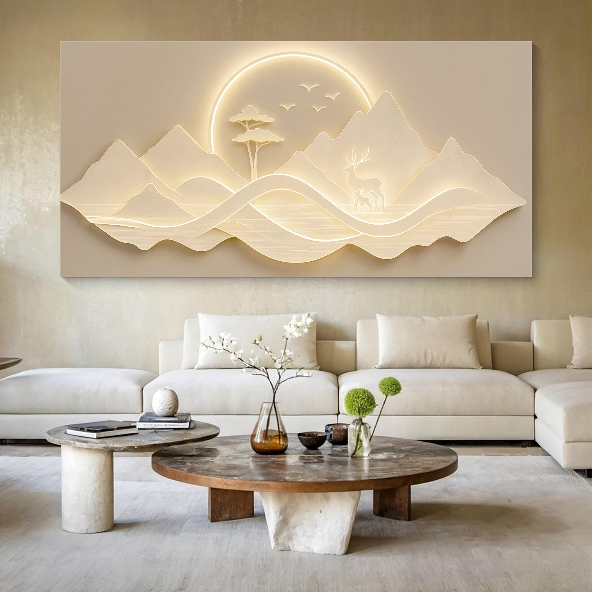 Modern Mountain Landscape Wall Art on sale at MyriadMart
