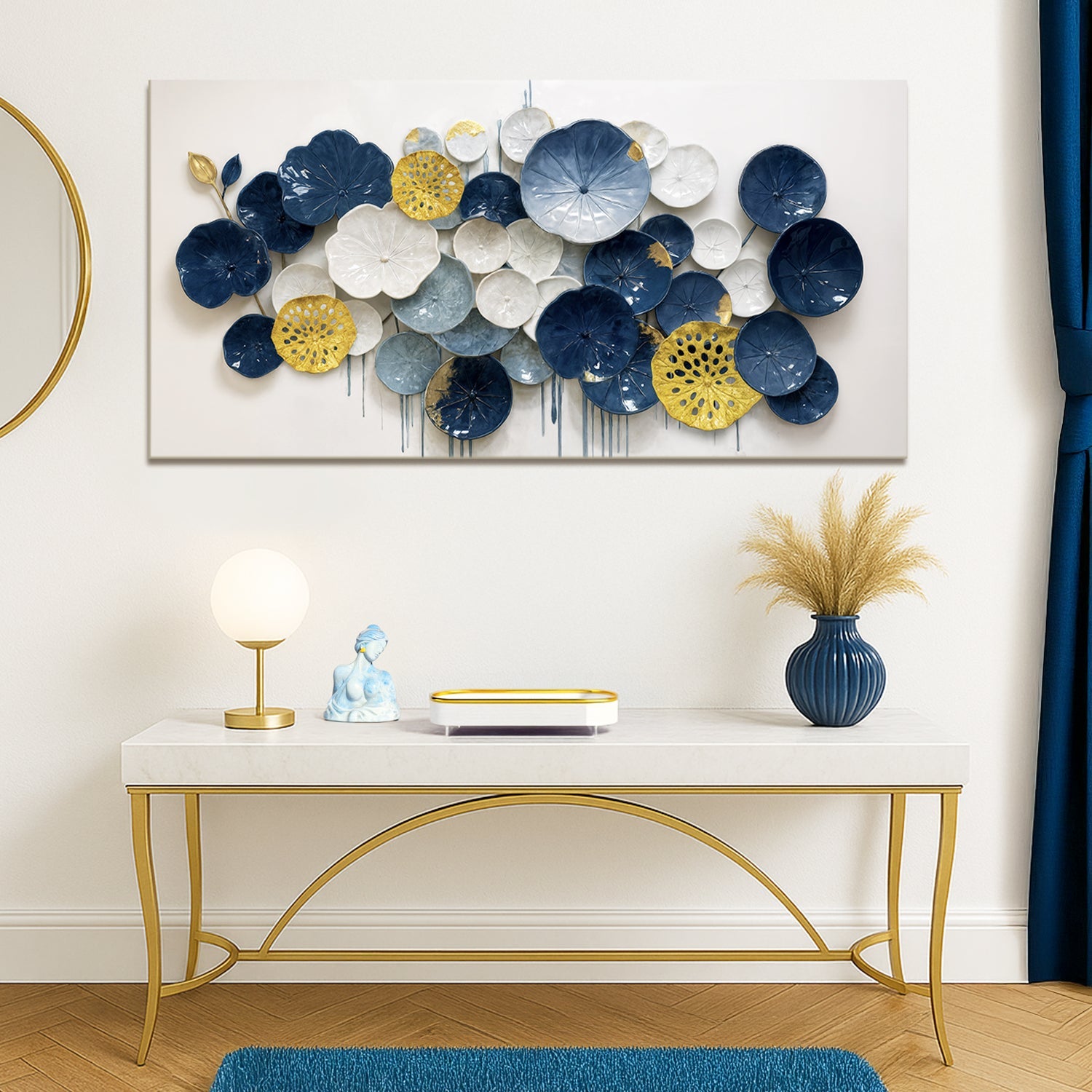 Lotus Leaf Abstract Wall Art VII on sale at MyriadMart