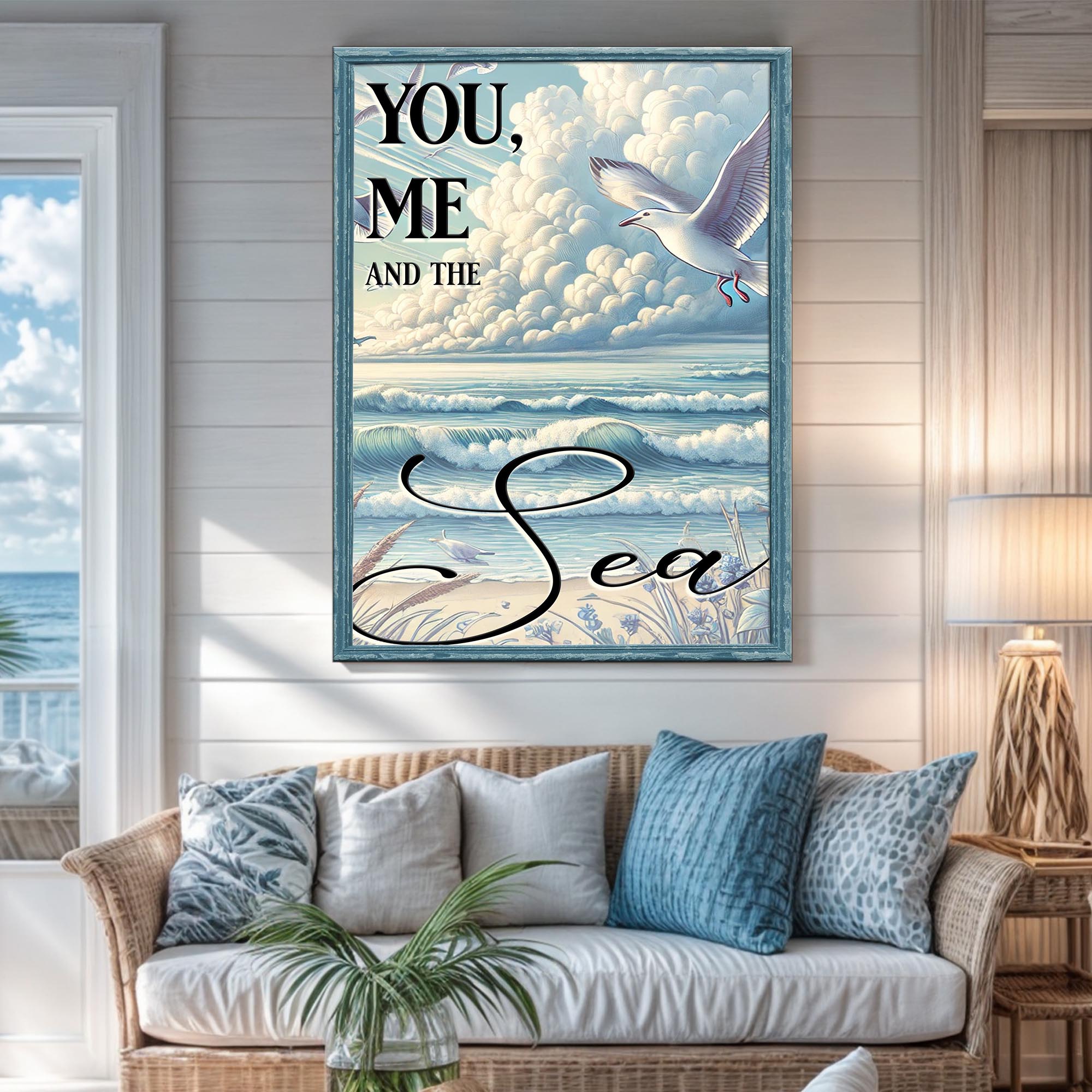 You Me and the Sea Coastal Sign IV on sale at MyriadMart