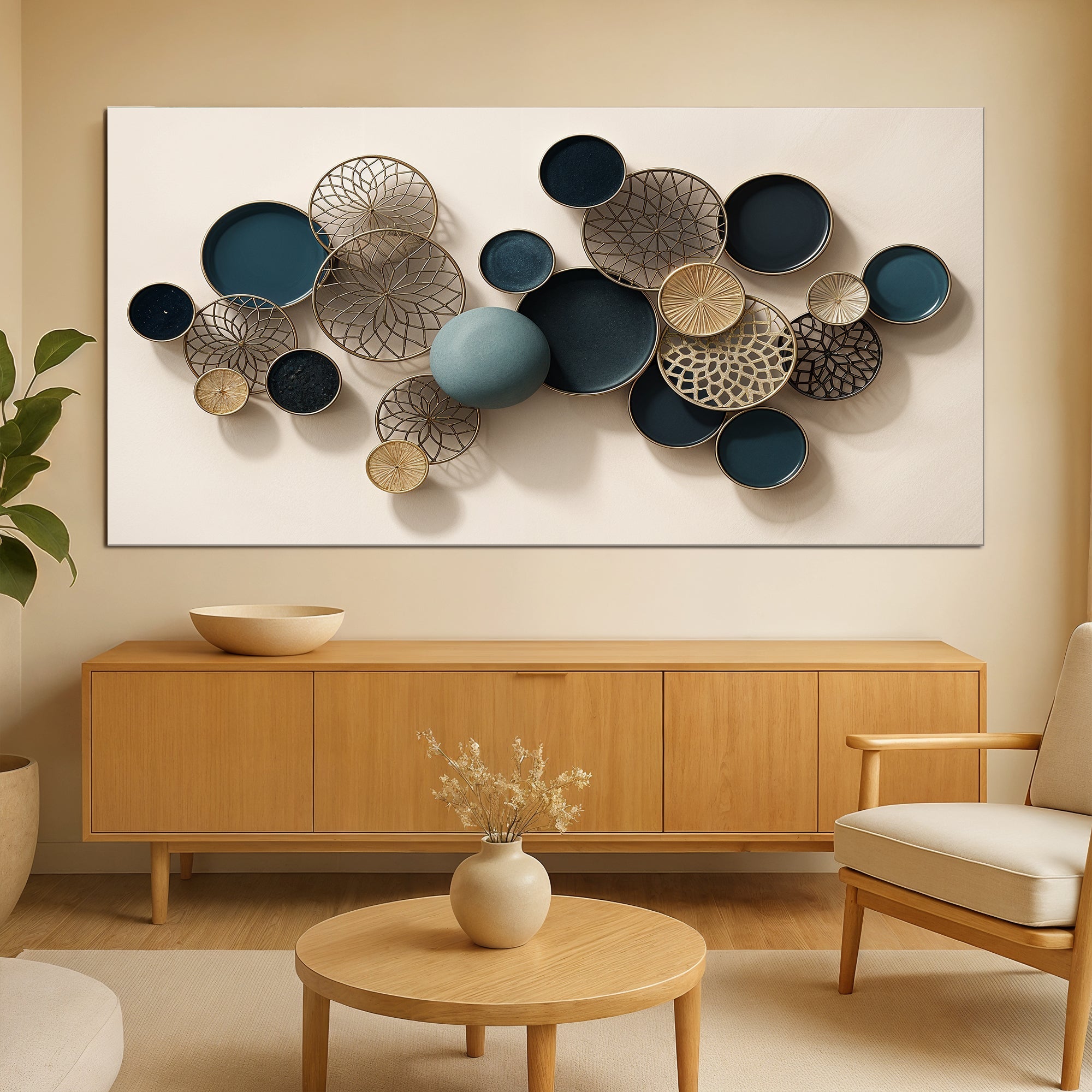 Lotus Leaf Abstract Wall Art on sale at MyriadMart