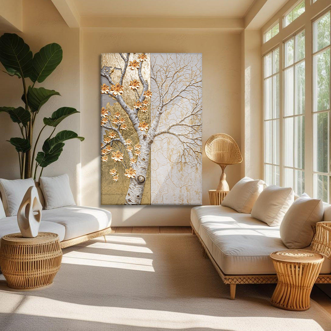 Ivory Seasons Impasto Wall Art on sale at MyriadMart