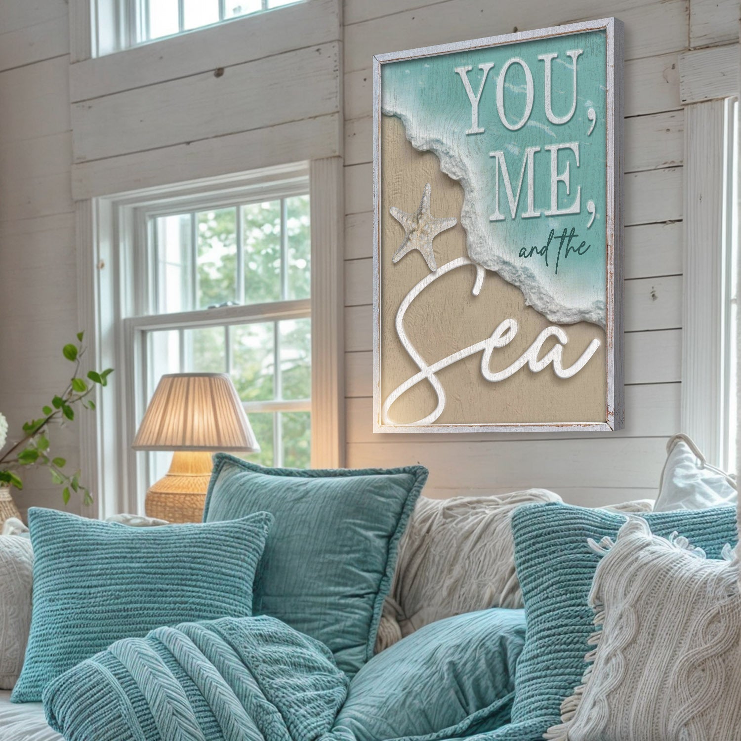 You Me and the Sea Coastal Sign VI on sale at MyriadMart