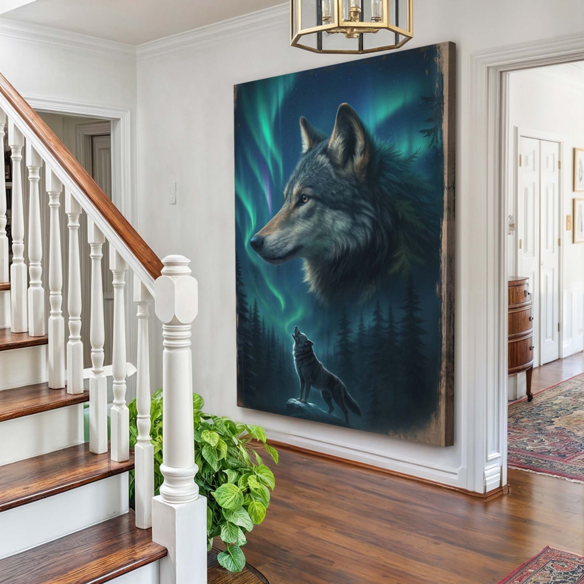 Wolf Double Exposure Wall Art IV on sale at MyriadMart
