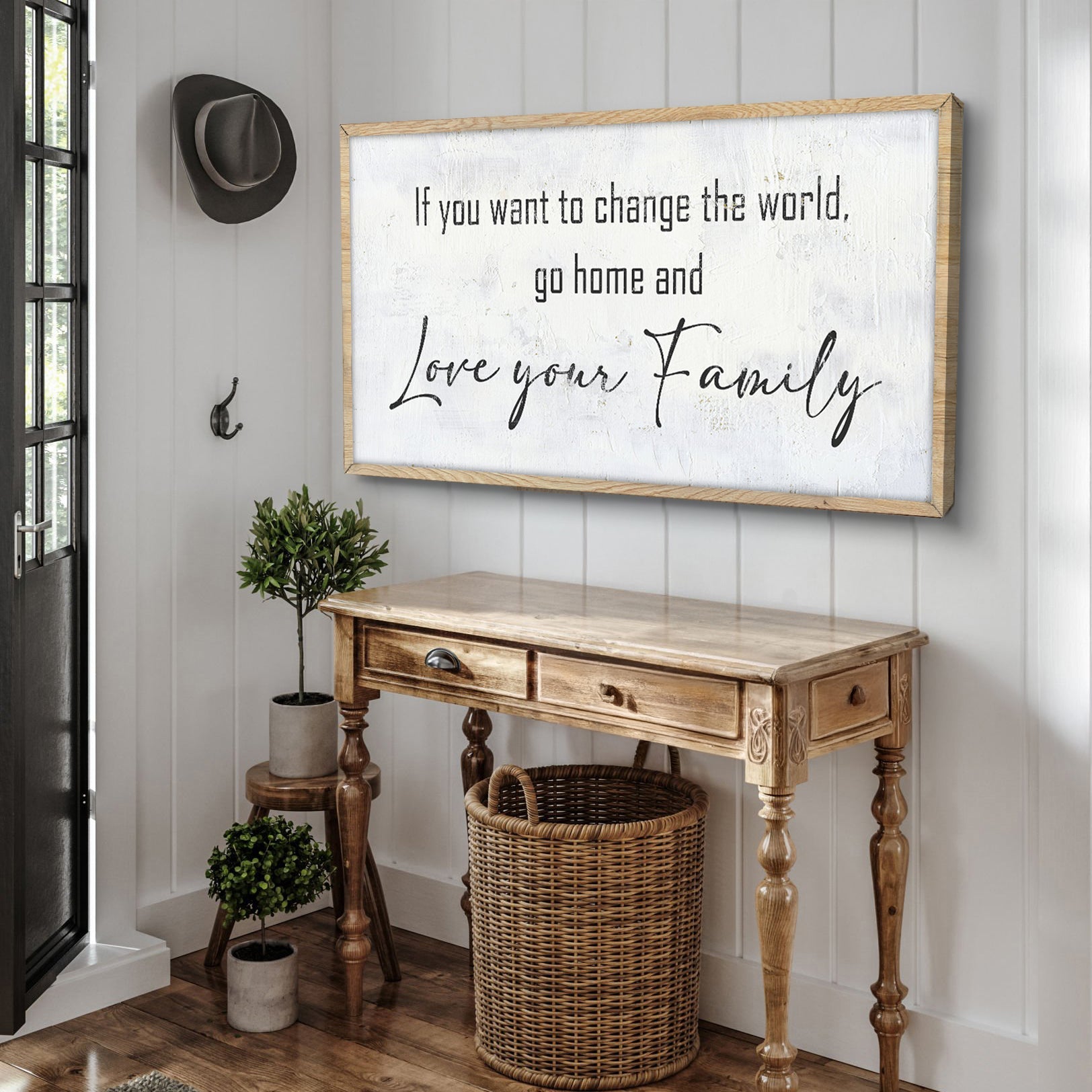 Go Home And Love Your Family Sign IV on sale at MyriadMart